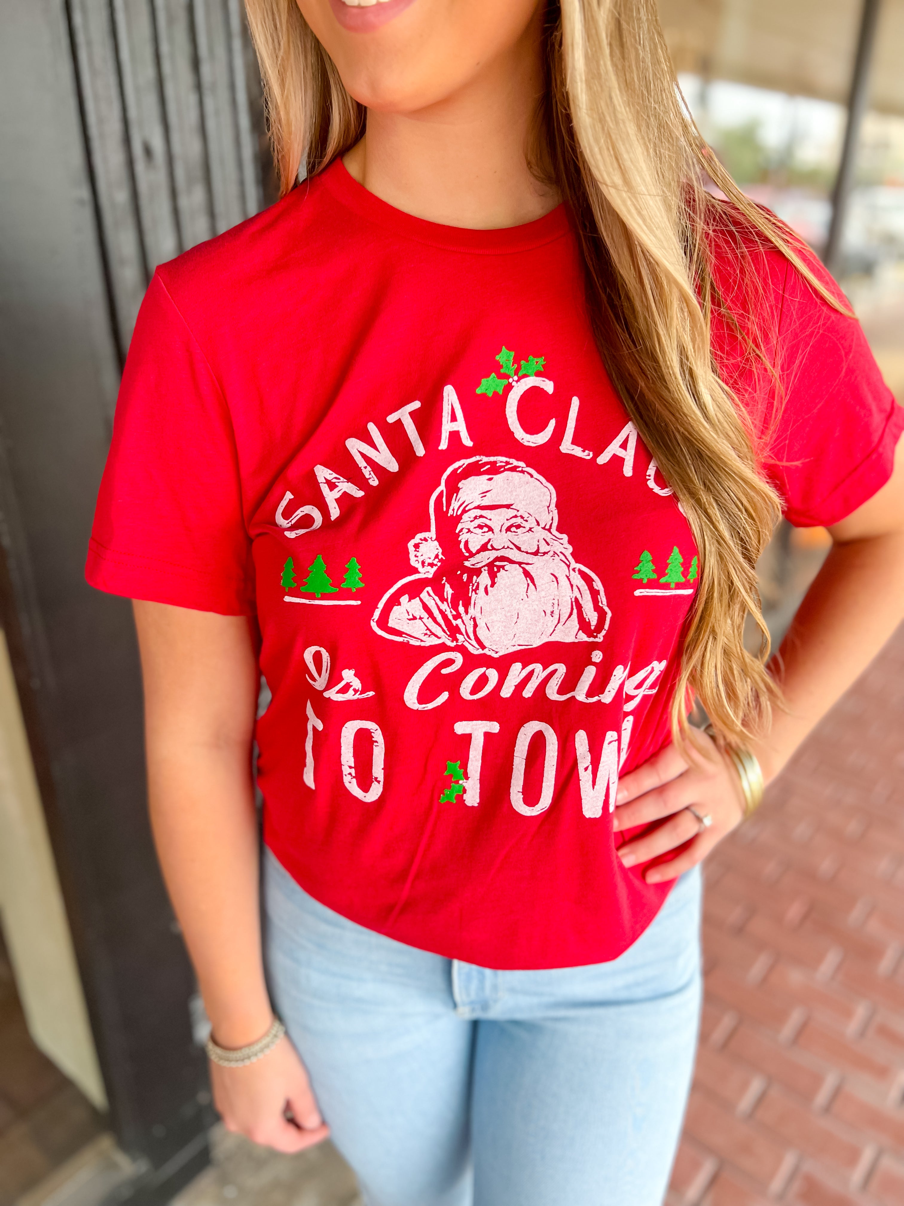 Santa Claus Is Coming To Town-Red