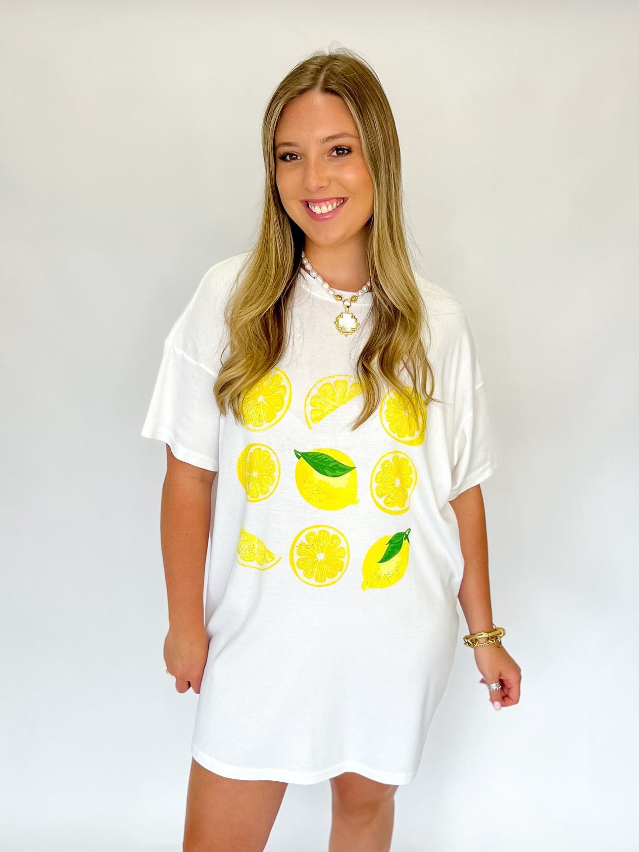 Lemon Wedge Short Tee Dress