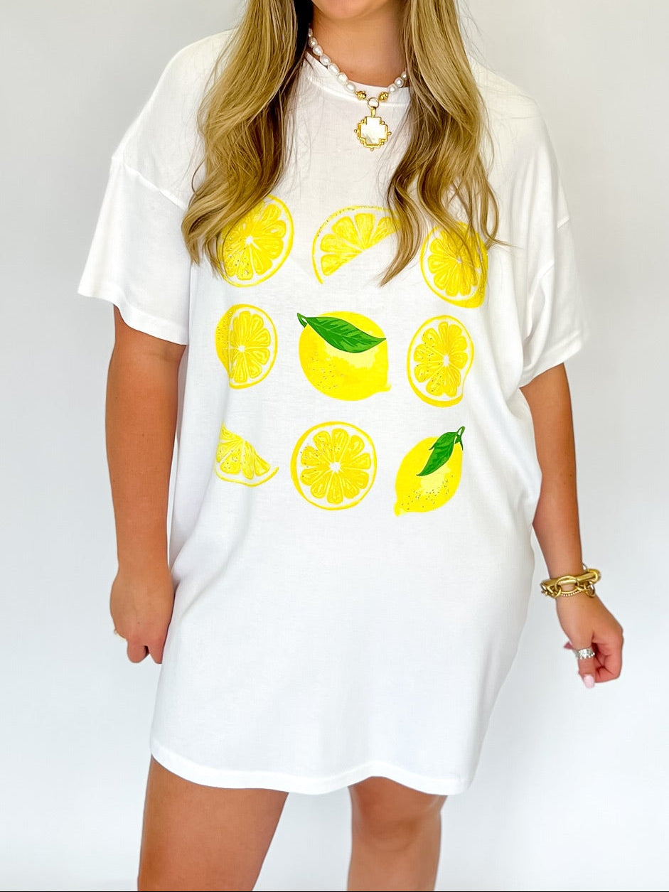 Lemon Wedge Short Tee Dress