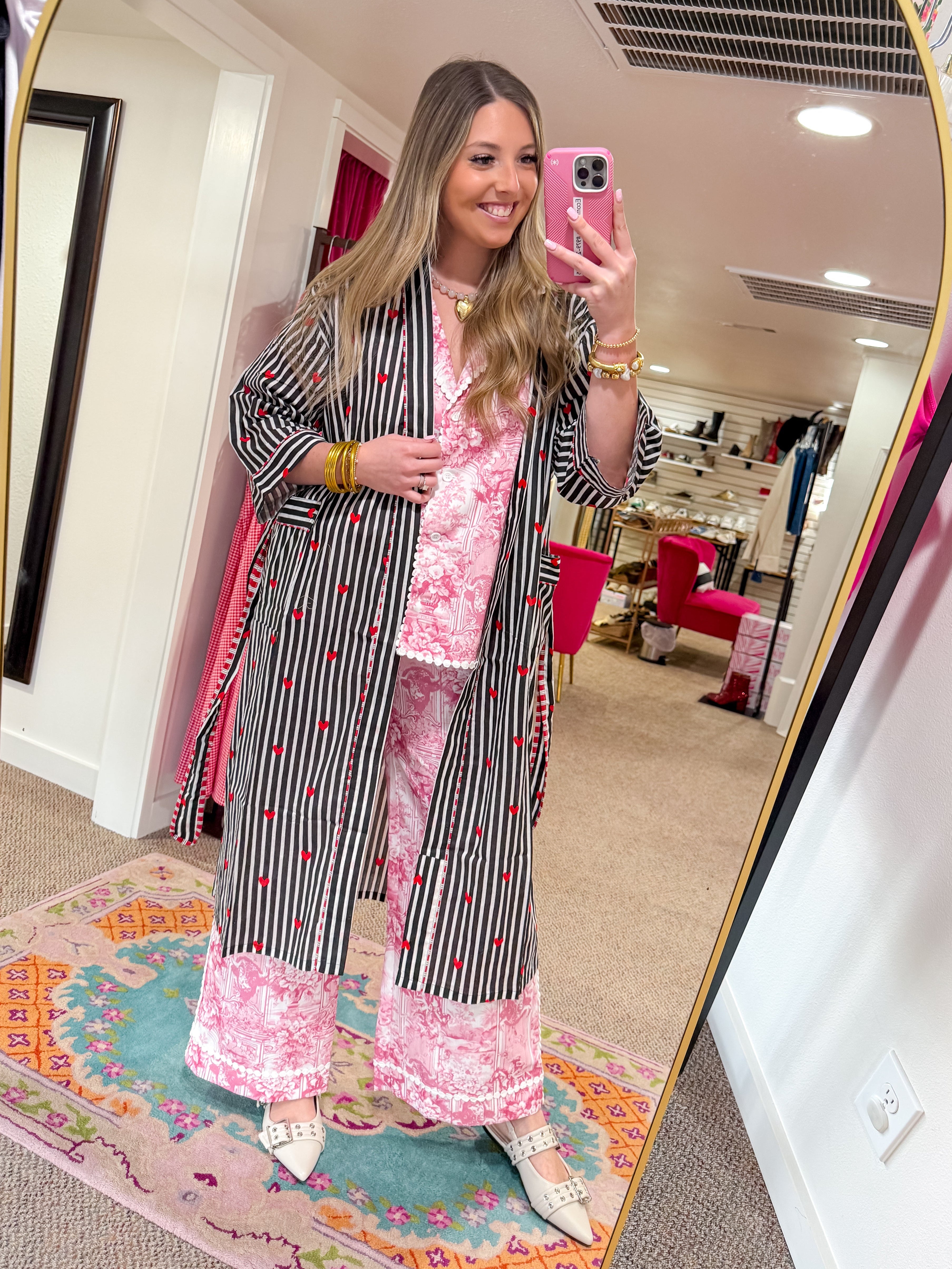 Love Lines Robe - Black (One Size)