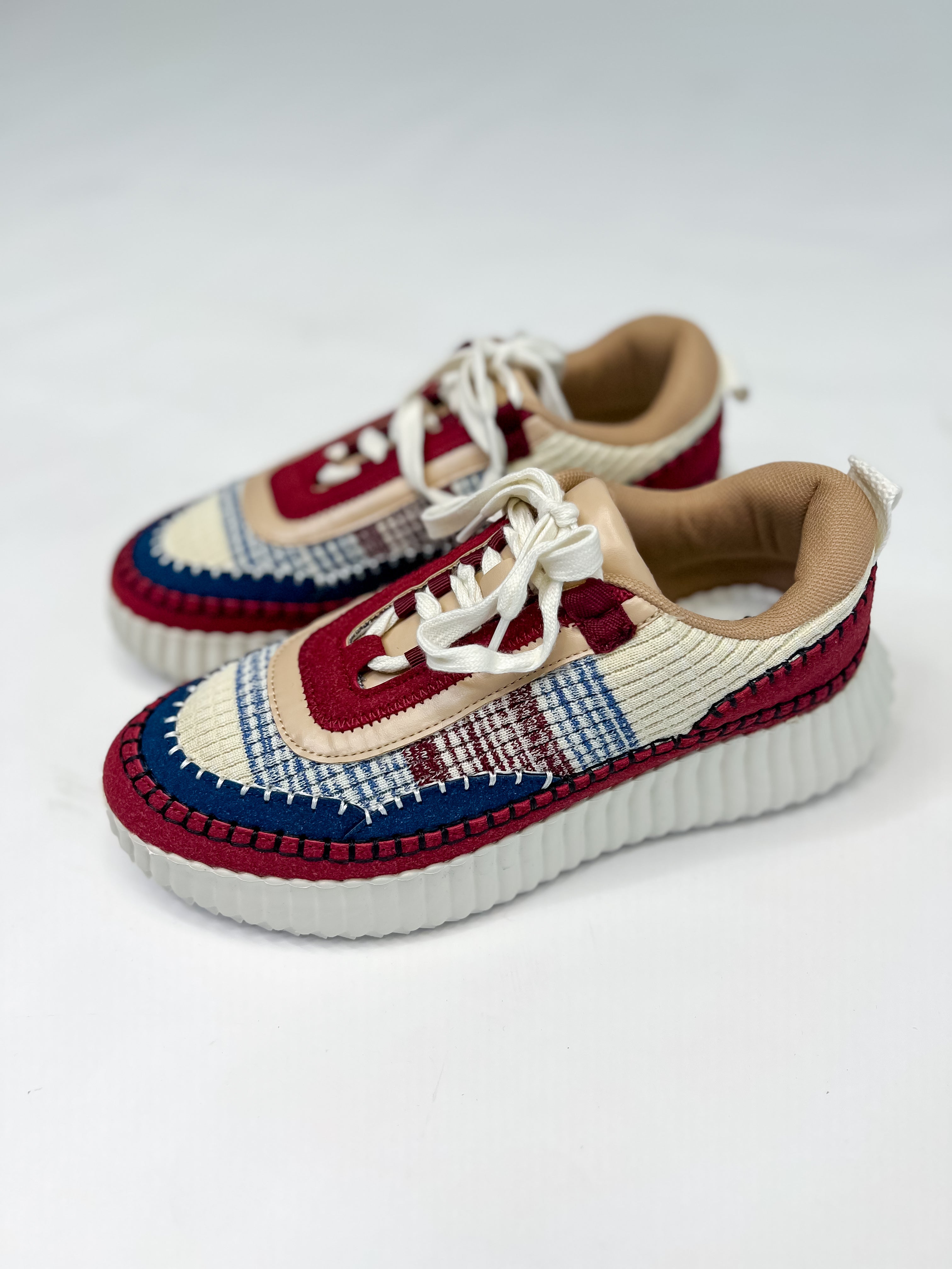 [Corky's] Adventure Sneaker-Burgundy Multi