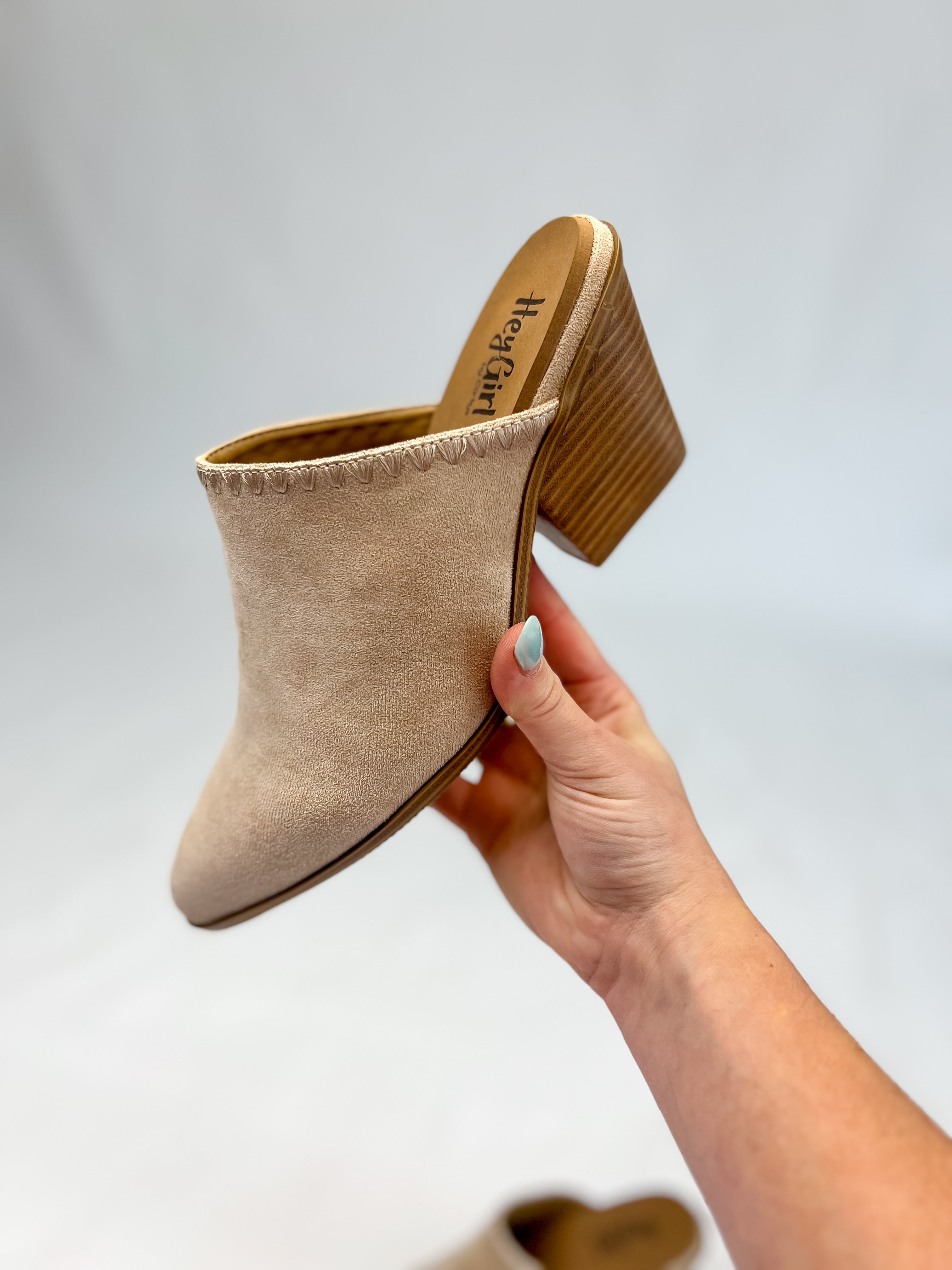 [Corky's] Sizzle Mule-Sand Faux Suede