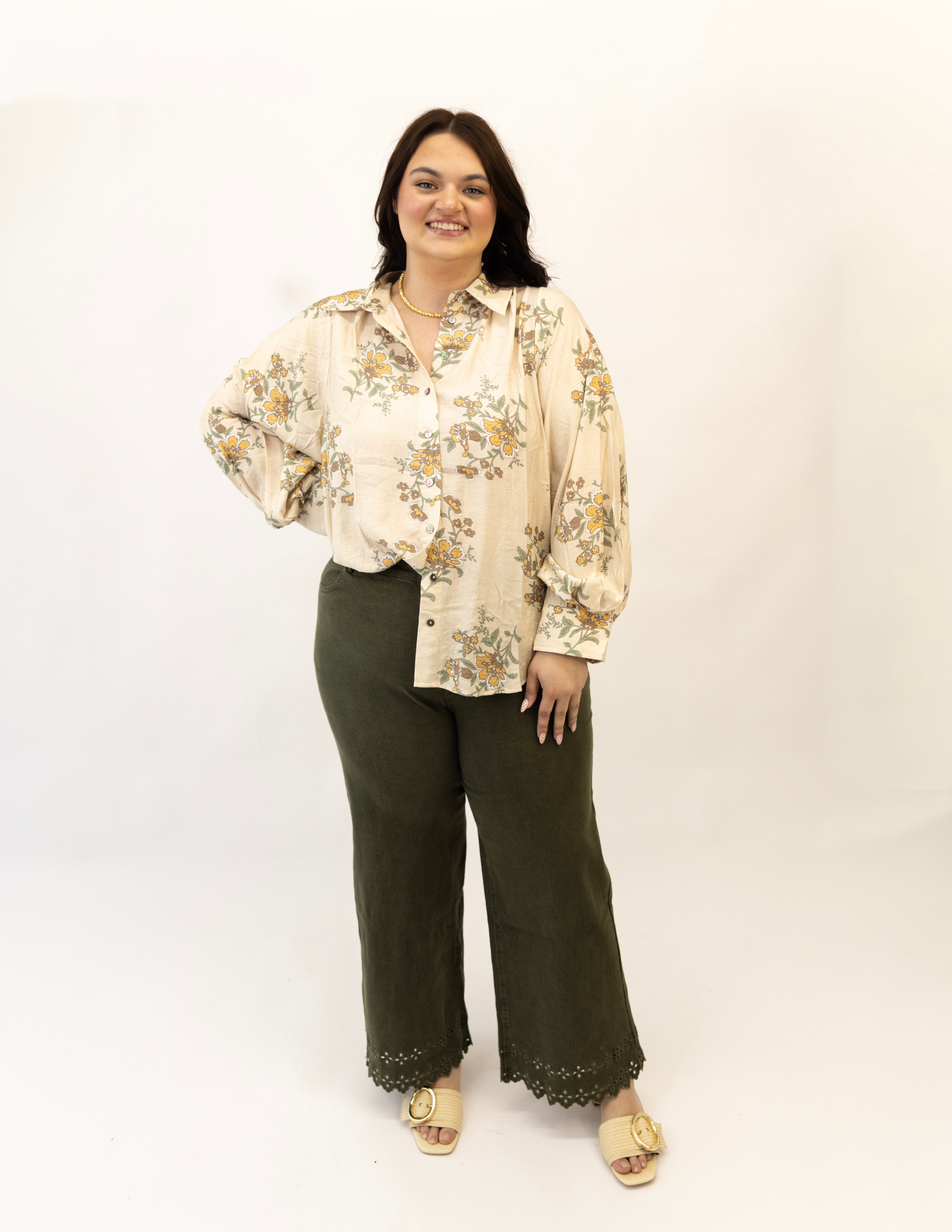 Plus Petal Poise Blouse