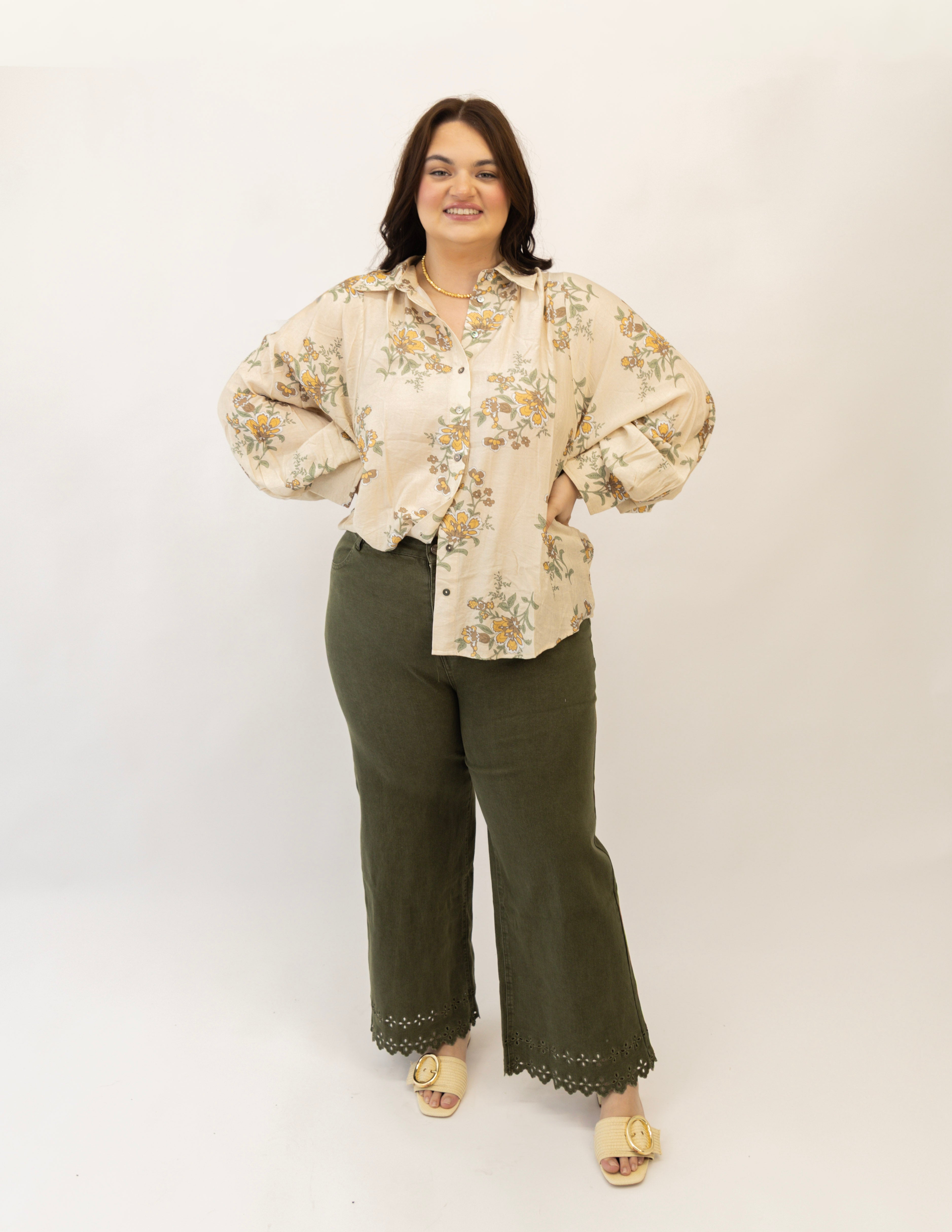 Plus Petal Poise Blouse