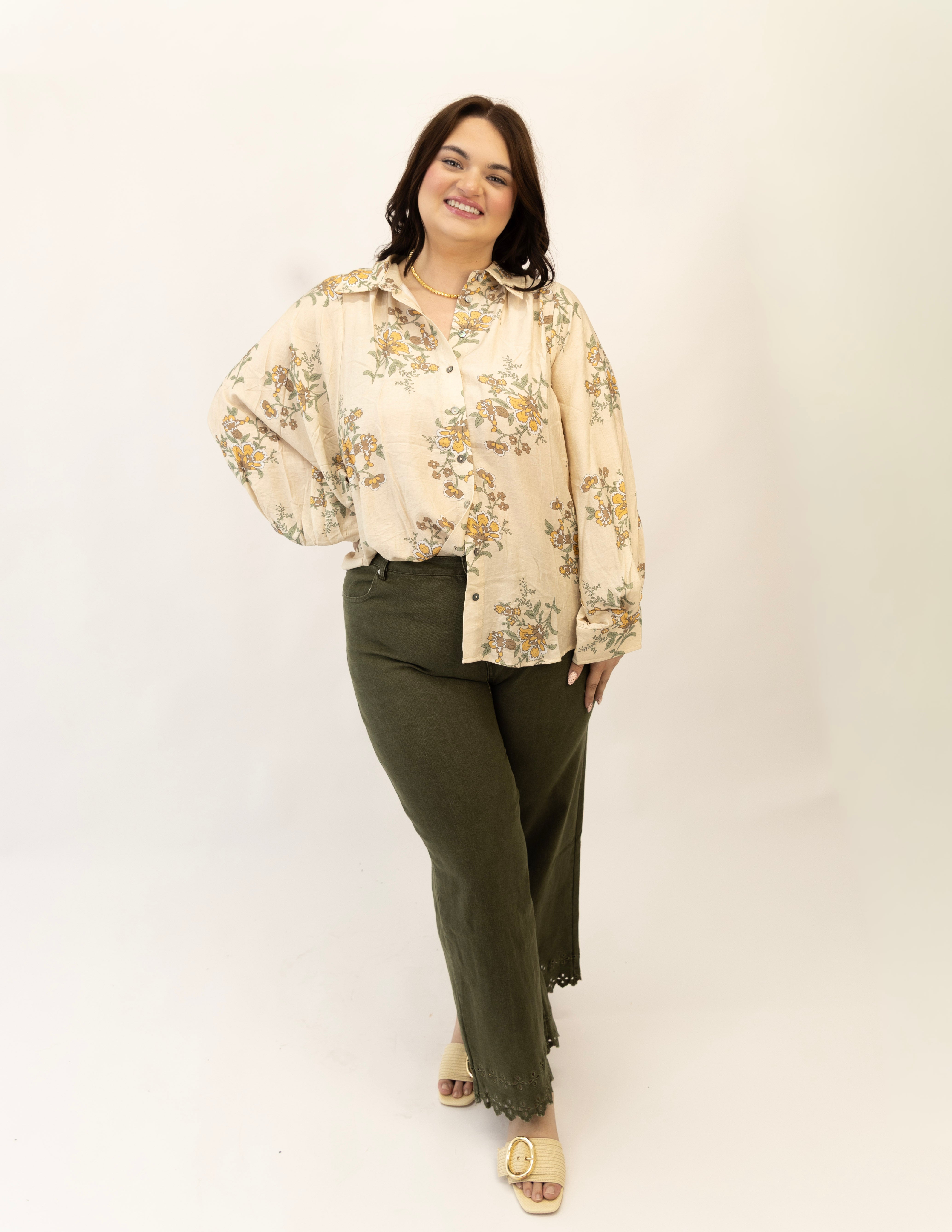 Plus Petal Poise Blouse