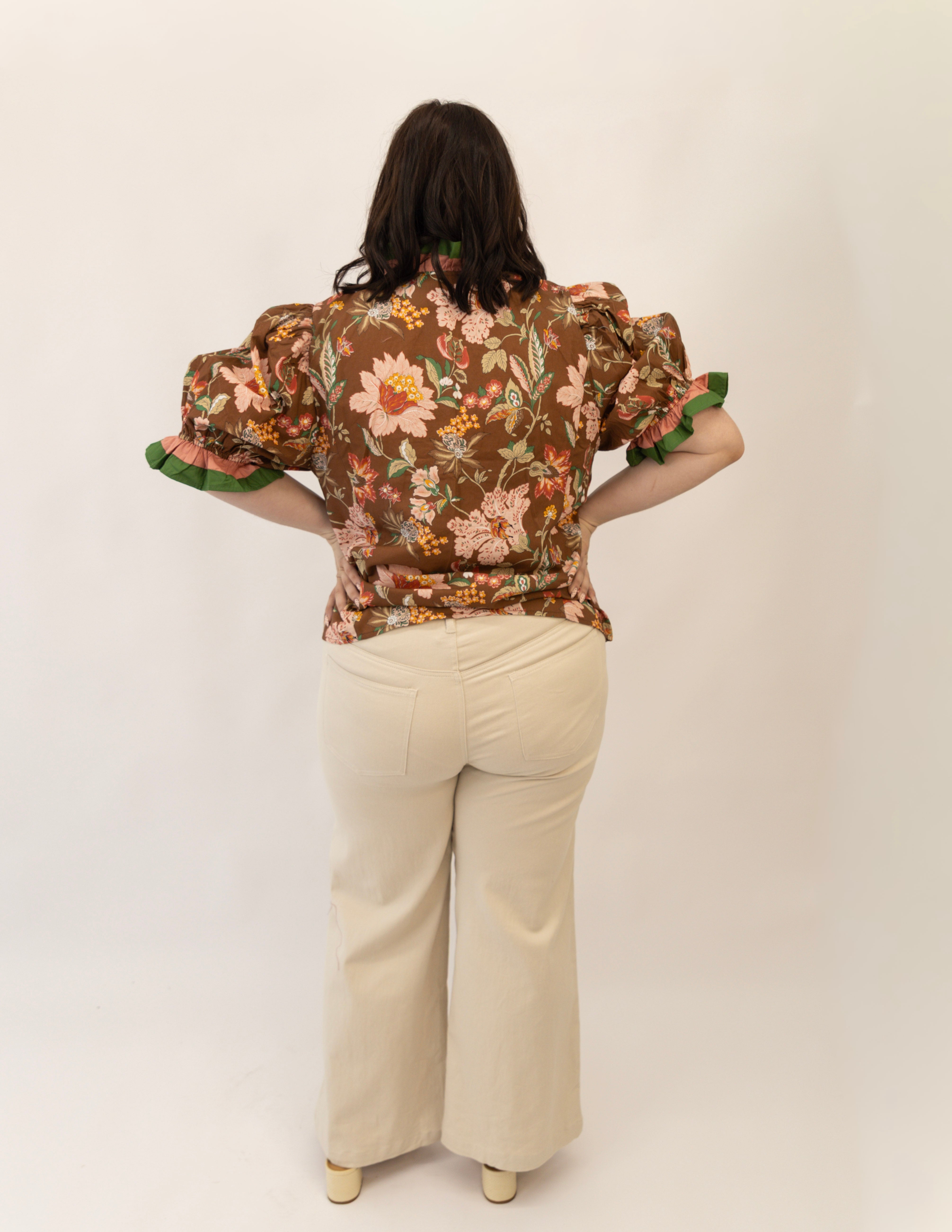 Fall Umber Top-Plus- Brown