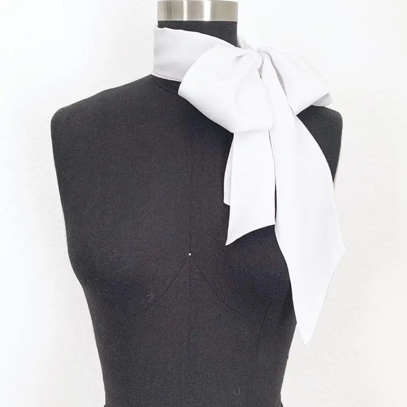 Big Bow Scarf- Ivory