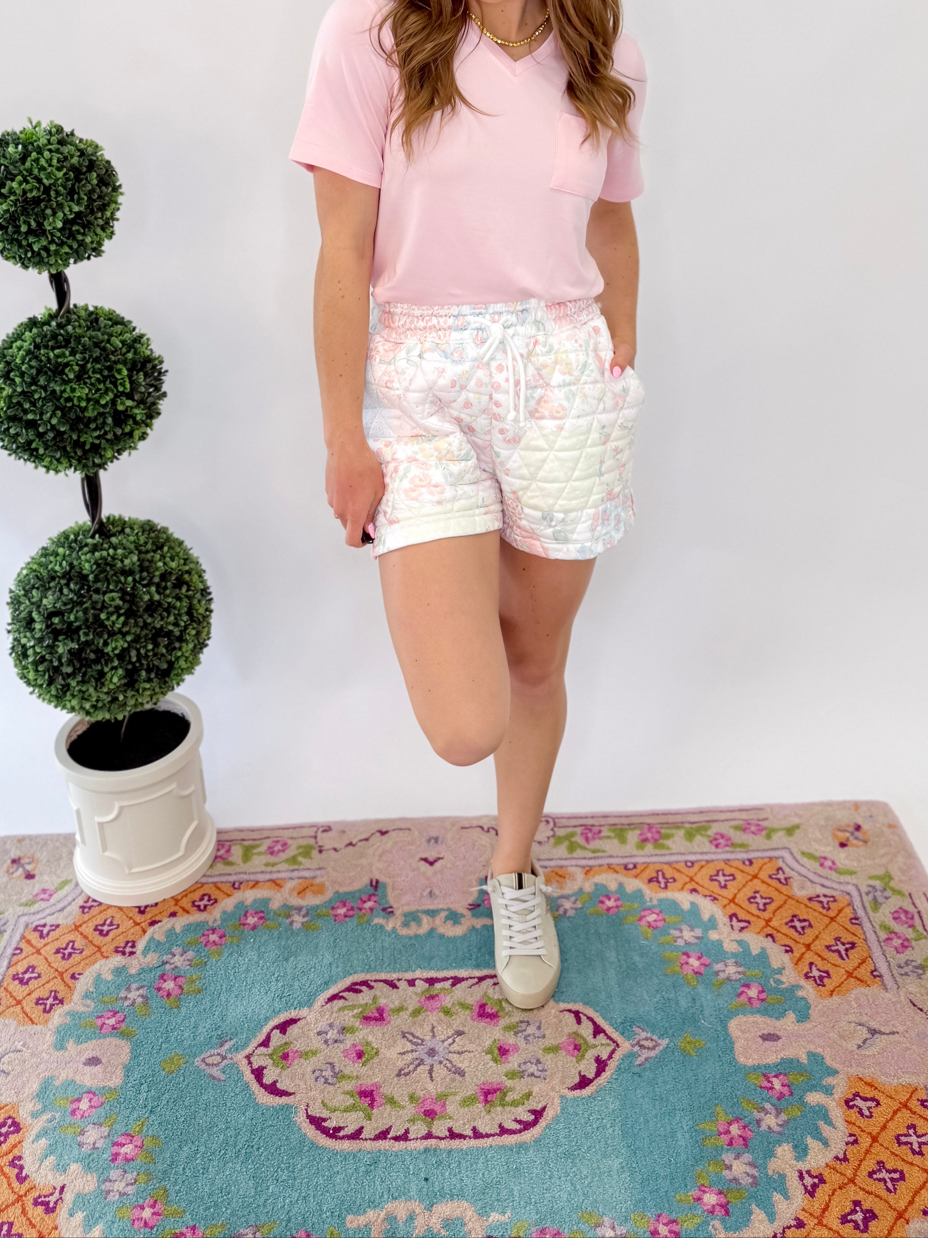 Spring Fling Textured Shorts