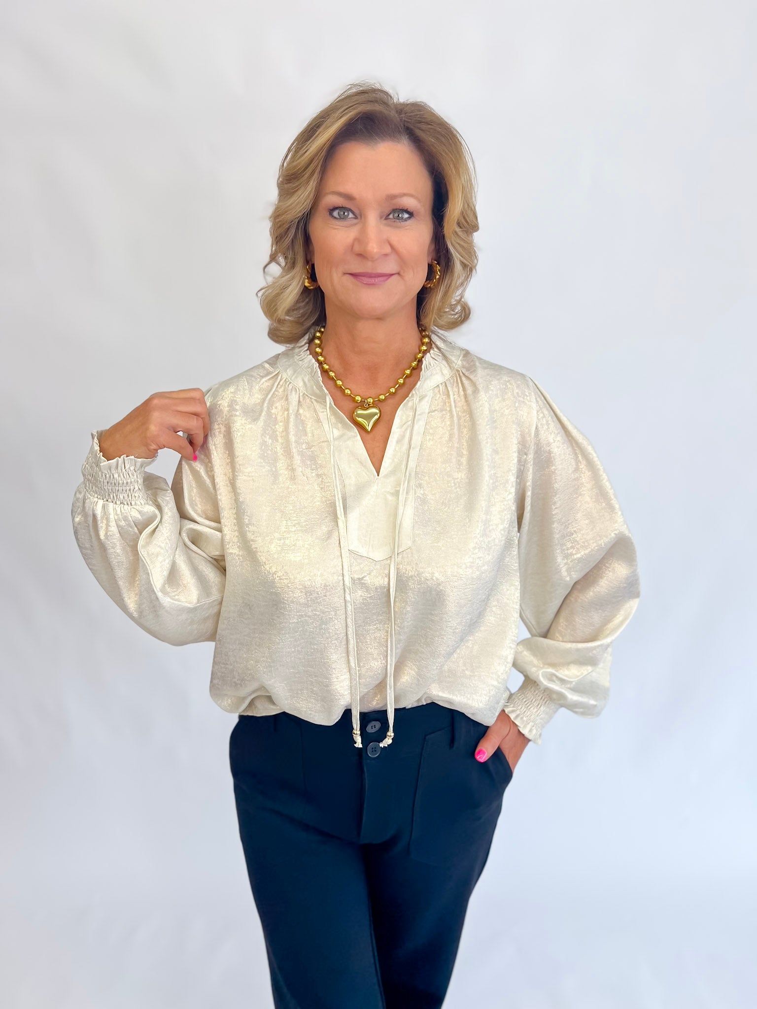 Golden Radiance Blouse