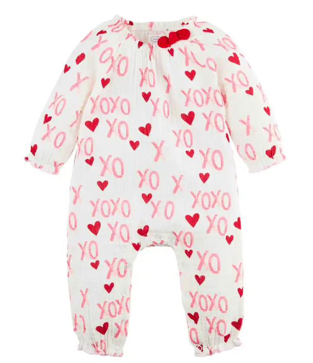[Mud Pie] XOXO Valentine's Baby Bodysuit