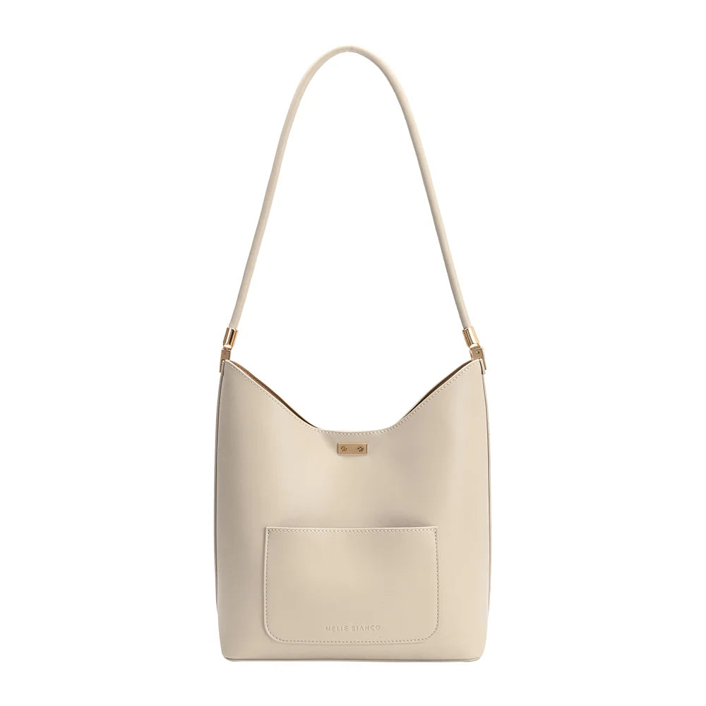 Billie Vegan Leather Tote Bag-Bone