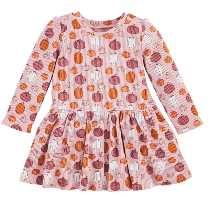 [Mud Pie] Pumpkin Toddler T-Shirt Dress