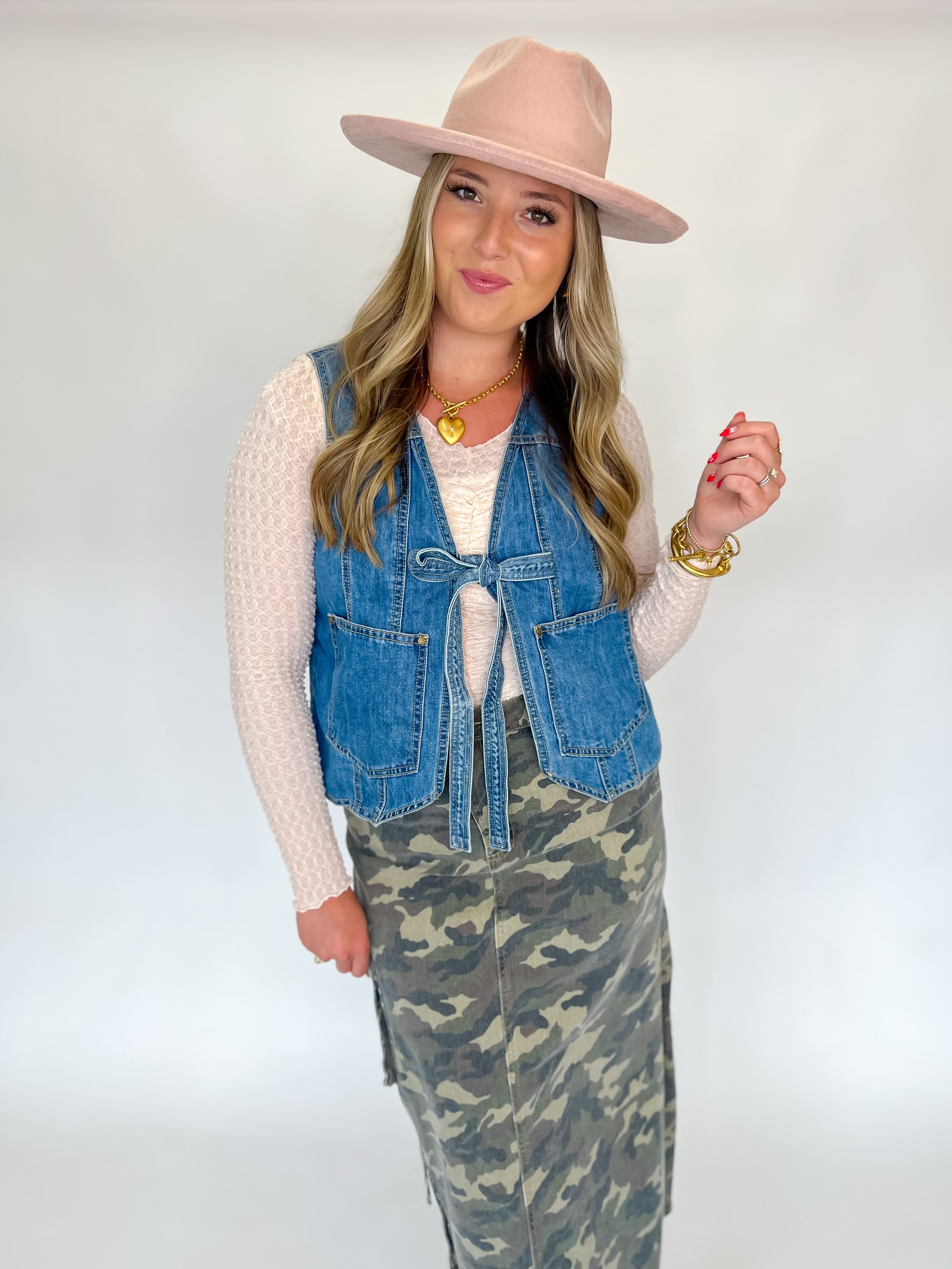 Coastal Rodeo Denim Vest