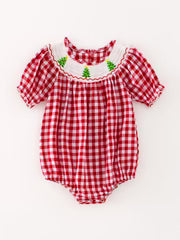 Christmas Tree Girls Romper
