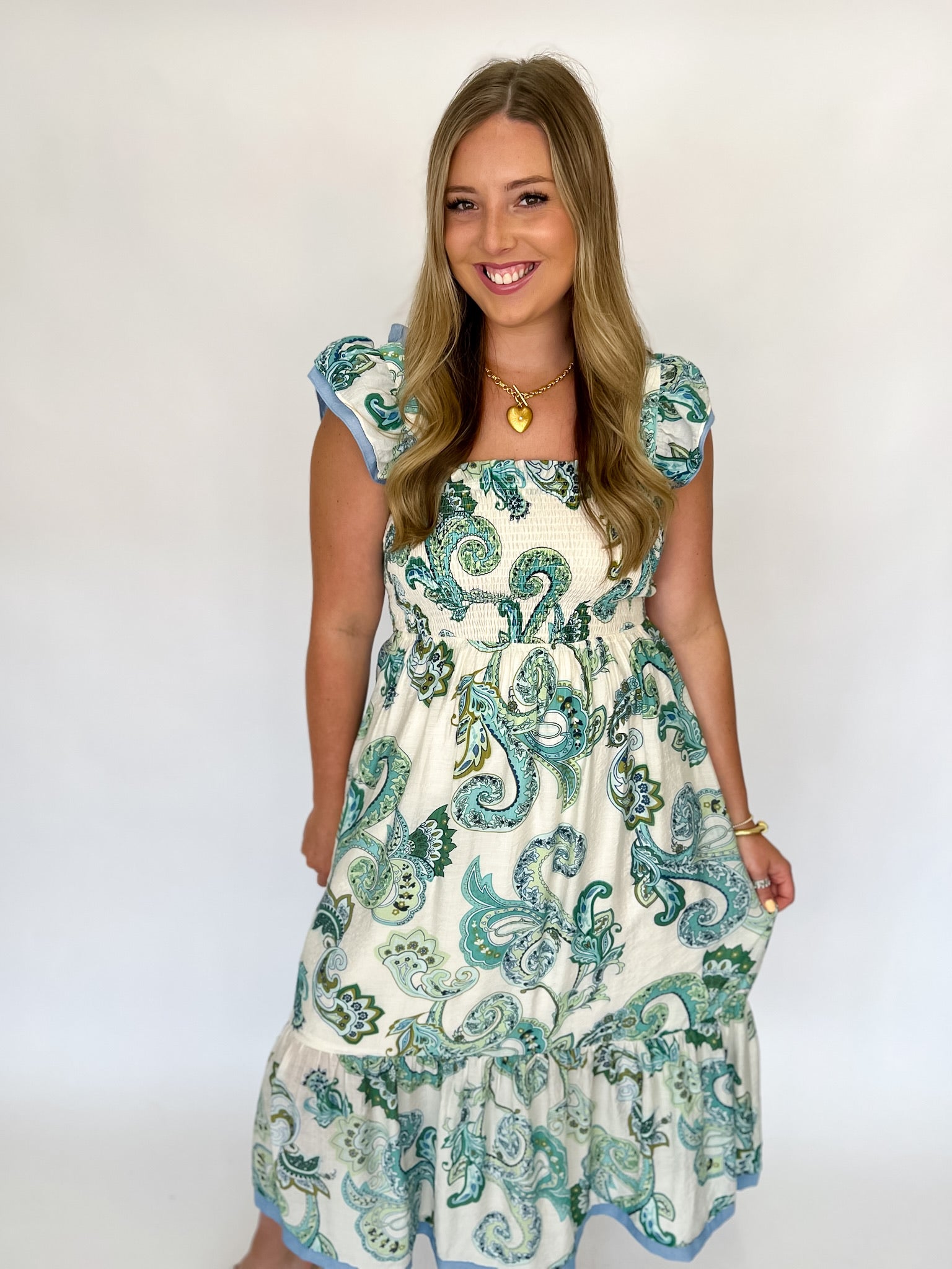 [THML] Windswept Paisley Dress