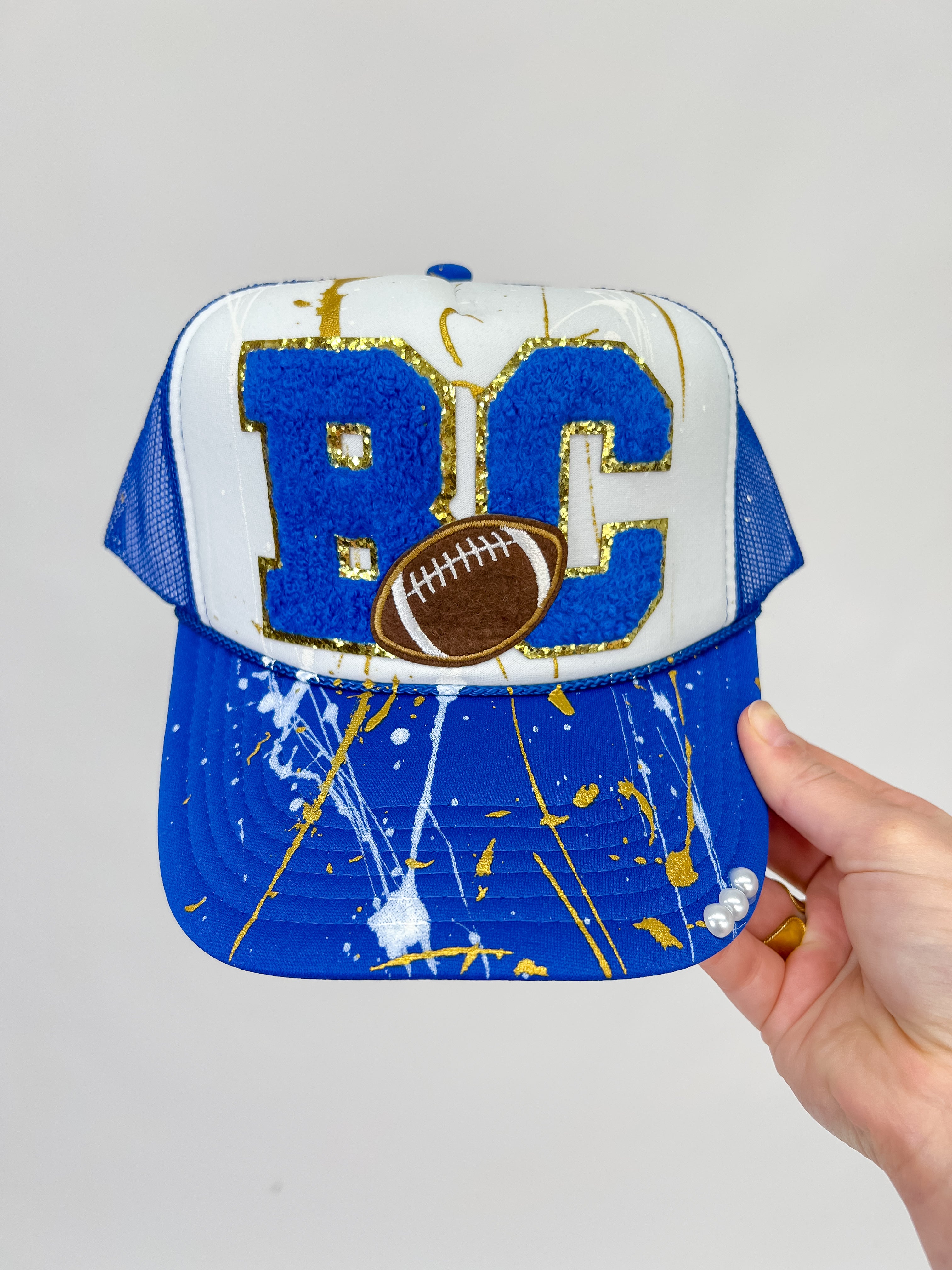 BC Football Splatter Paint Cap