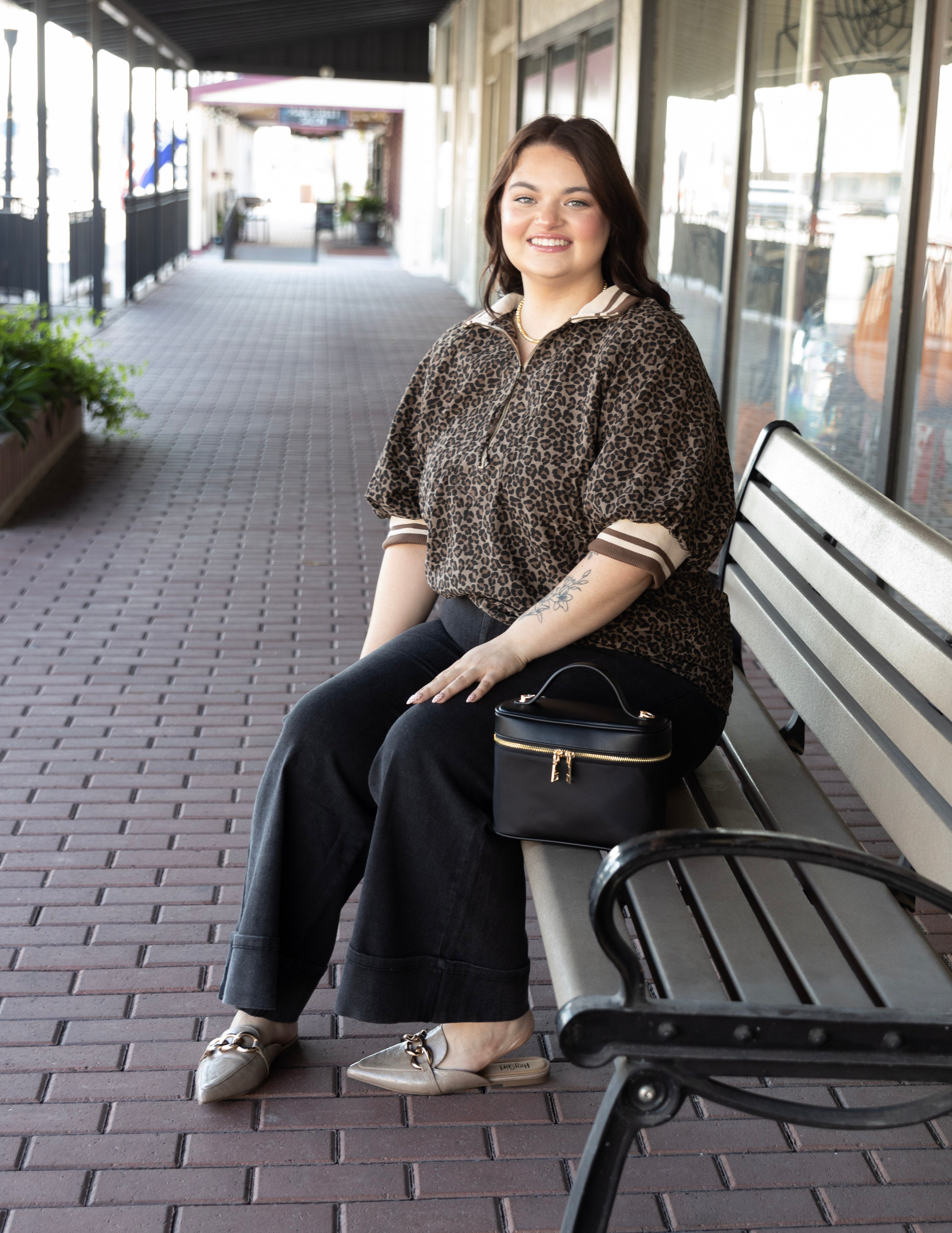Plus Fall Thicket Leopard Top