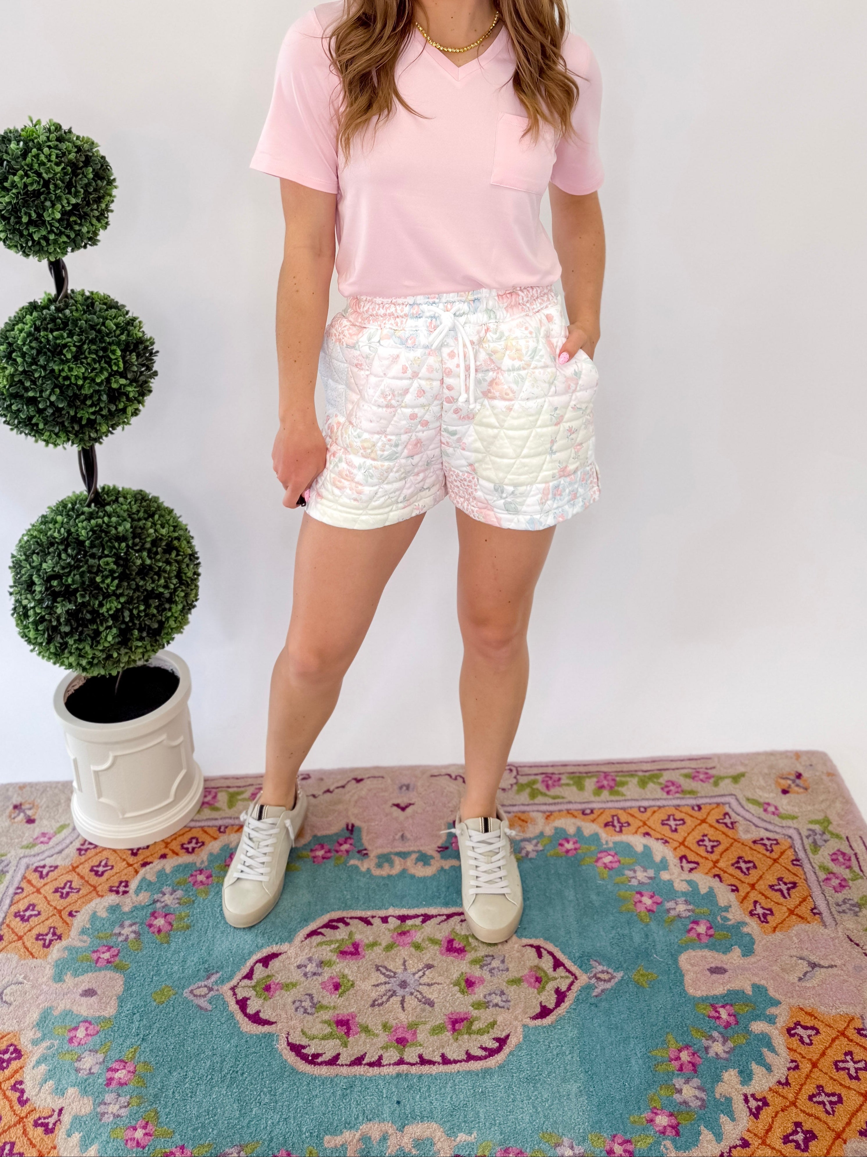 Spring Fling Textured Shorts