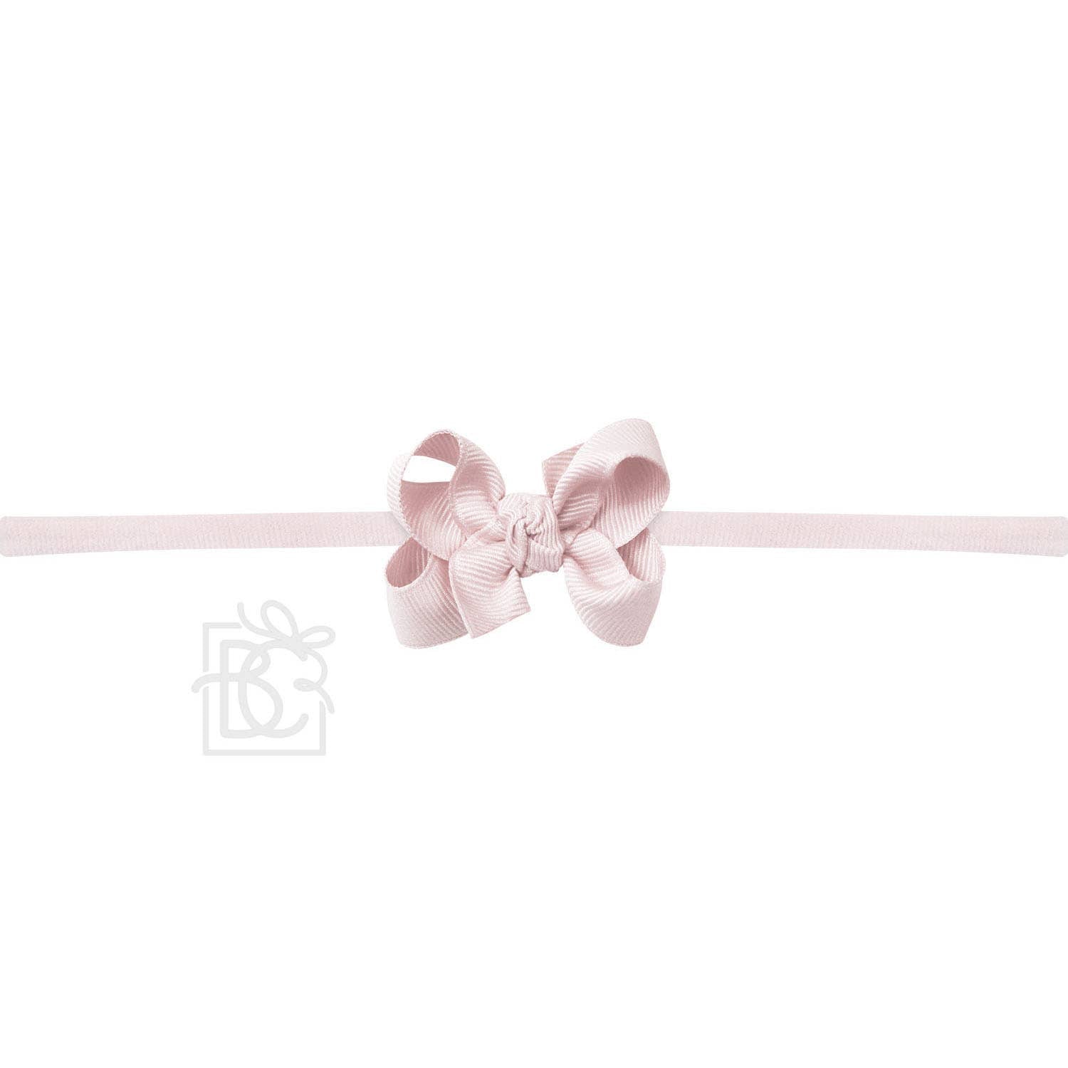 1/4" PANTYHOSE HEADBAND W/SIGNATURE GROSGRAIN BOW: 4.5" Large / FUCHSIA