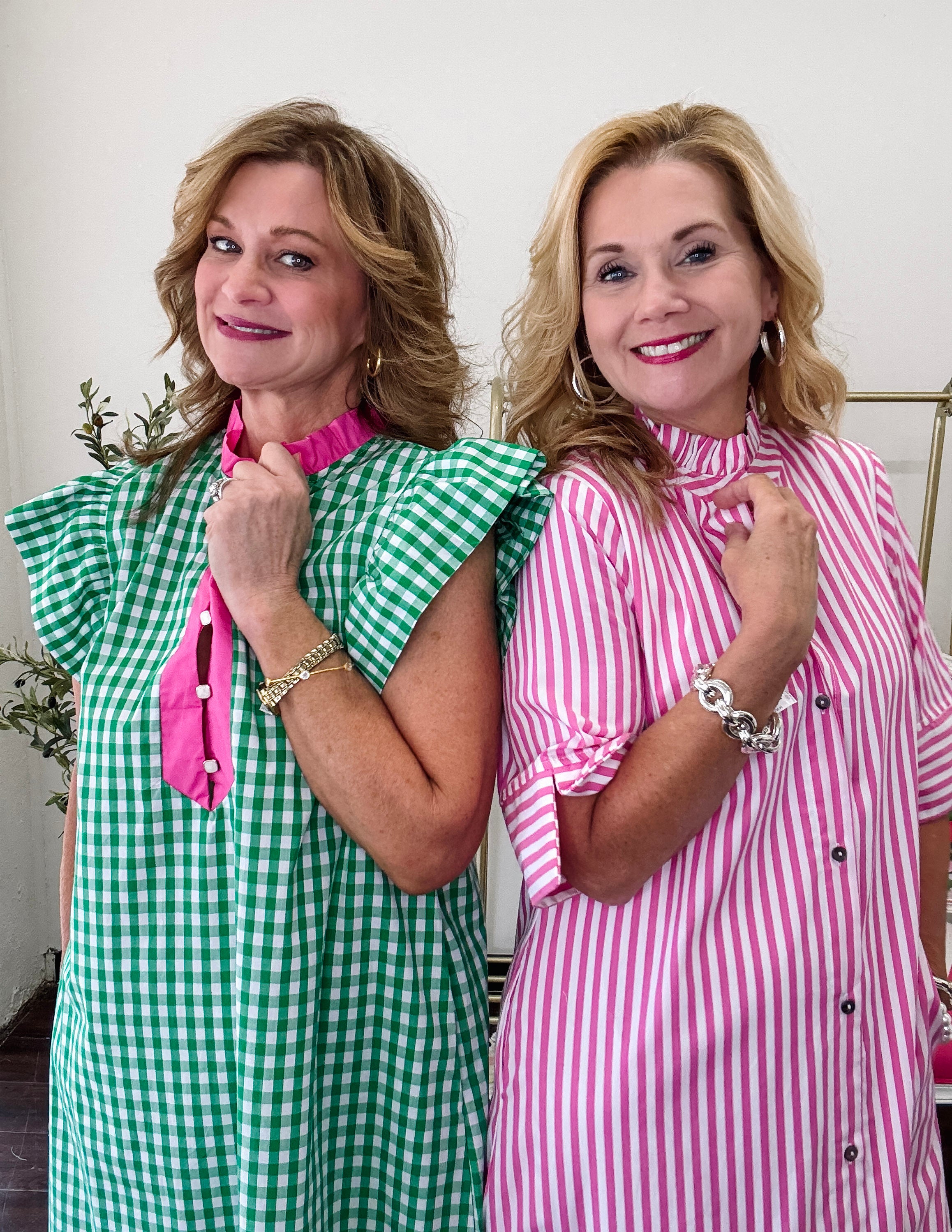 Candy Stripe Button Down Dress