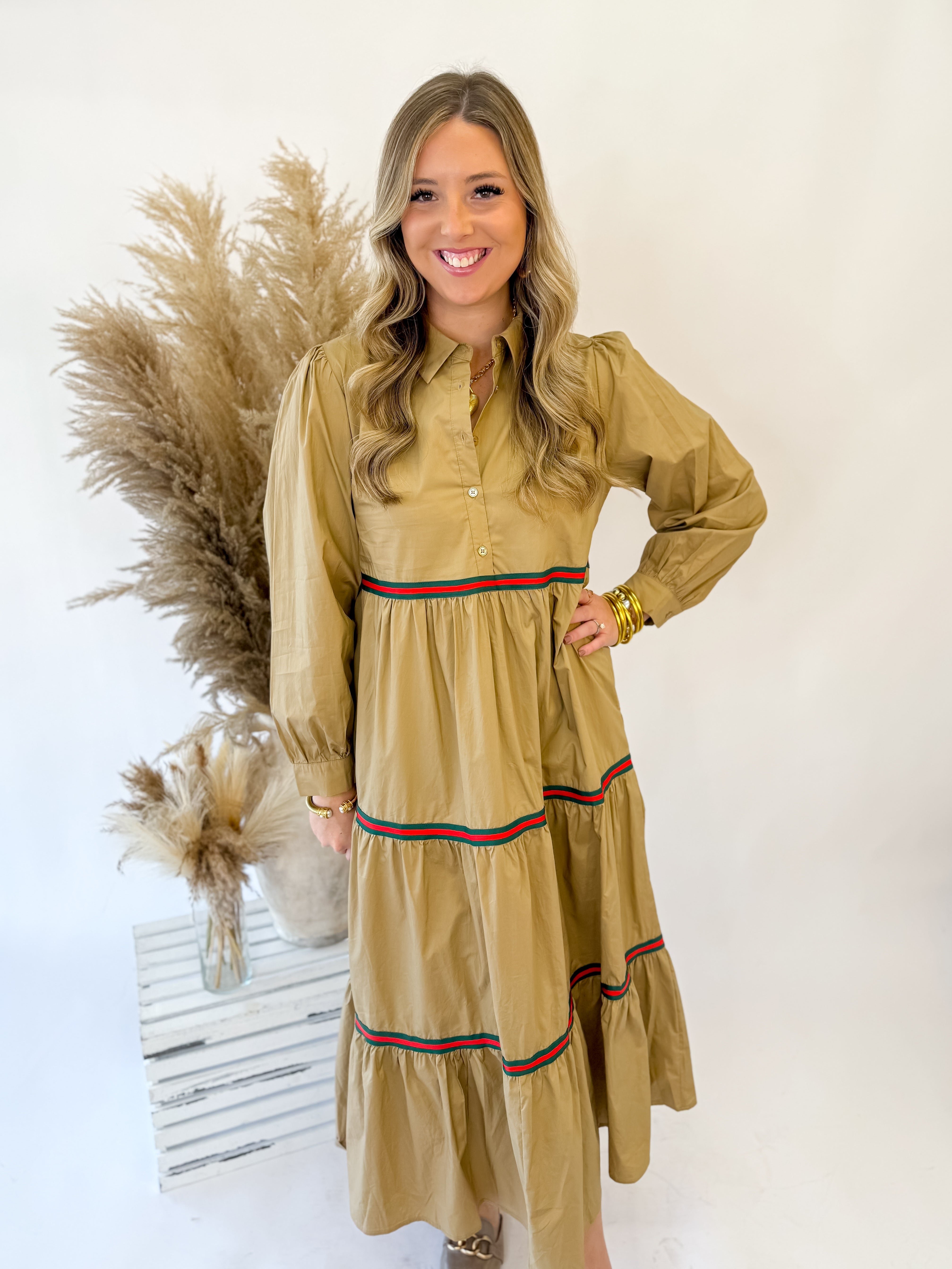 Hunt Club Tiered Midi Dress