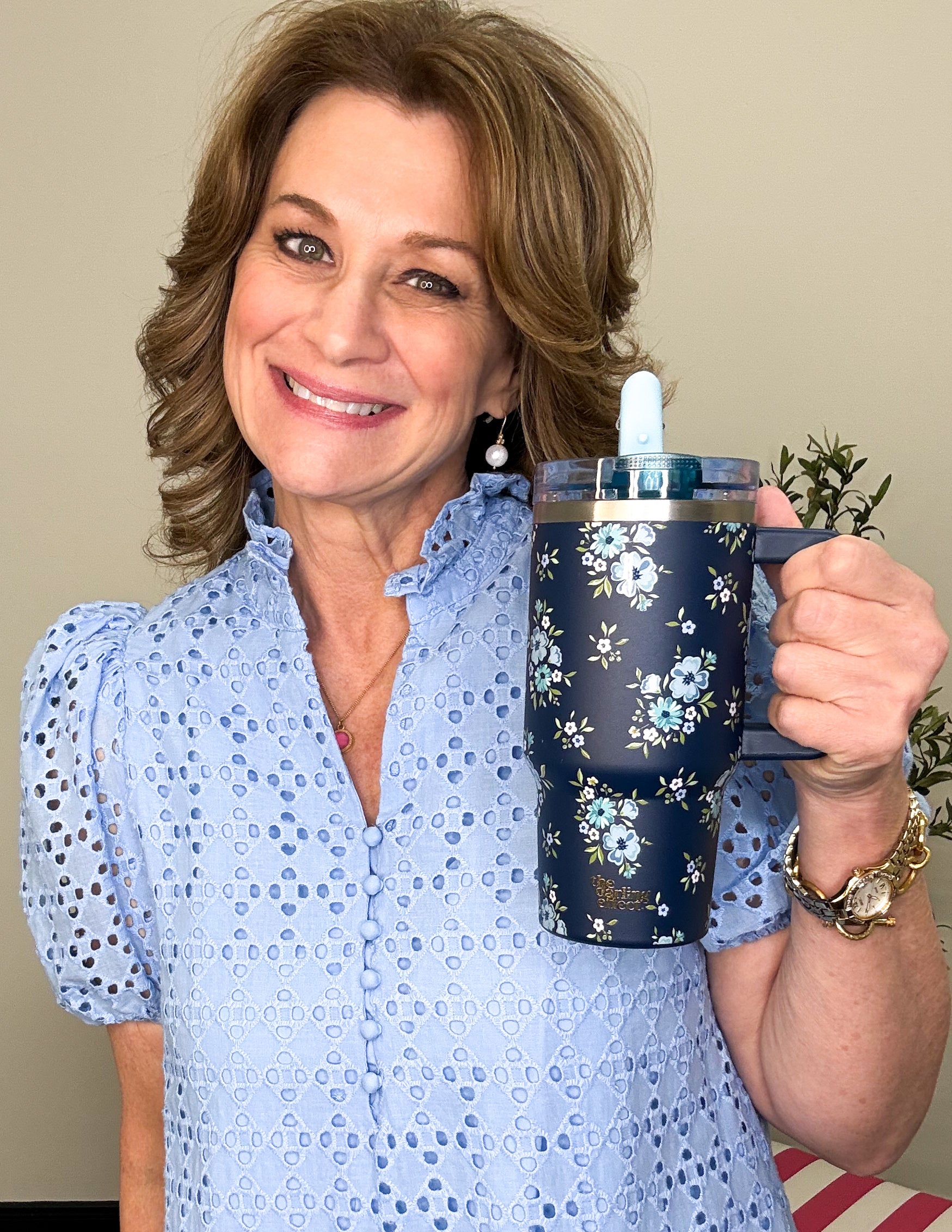 Let's Take A Stroll Maxi Dress- Blue