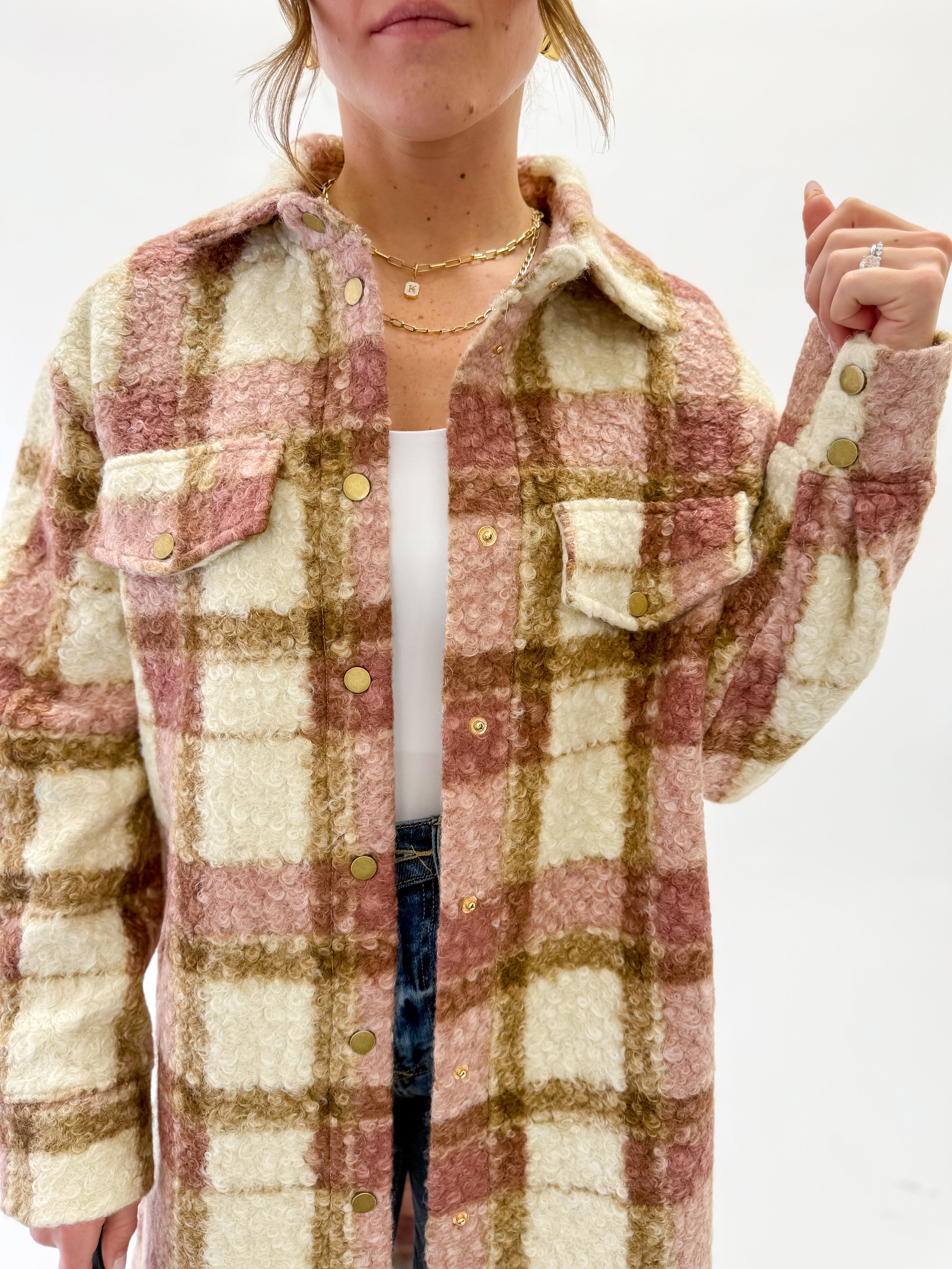 Ella Colorblock Shacket