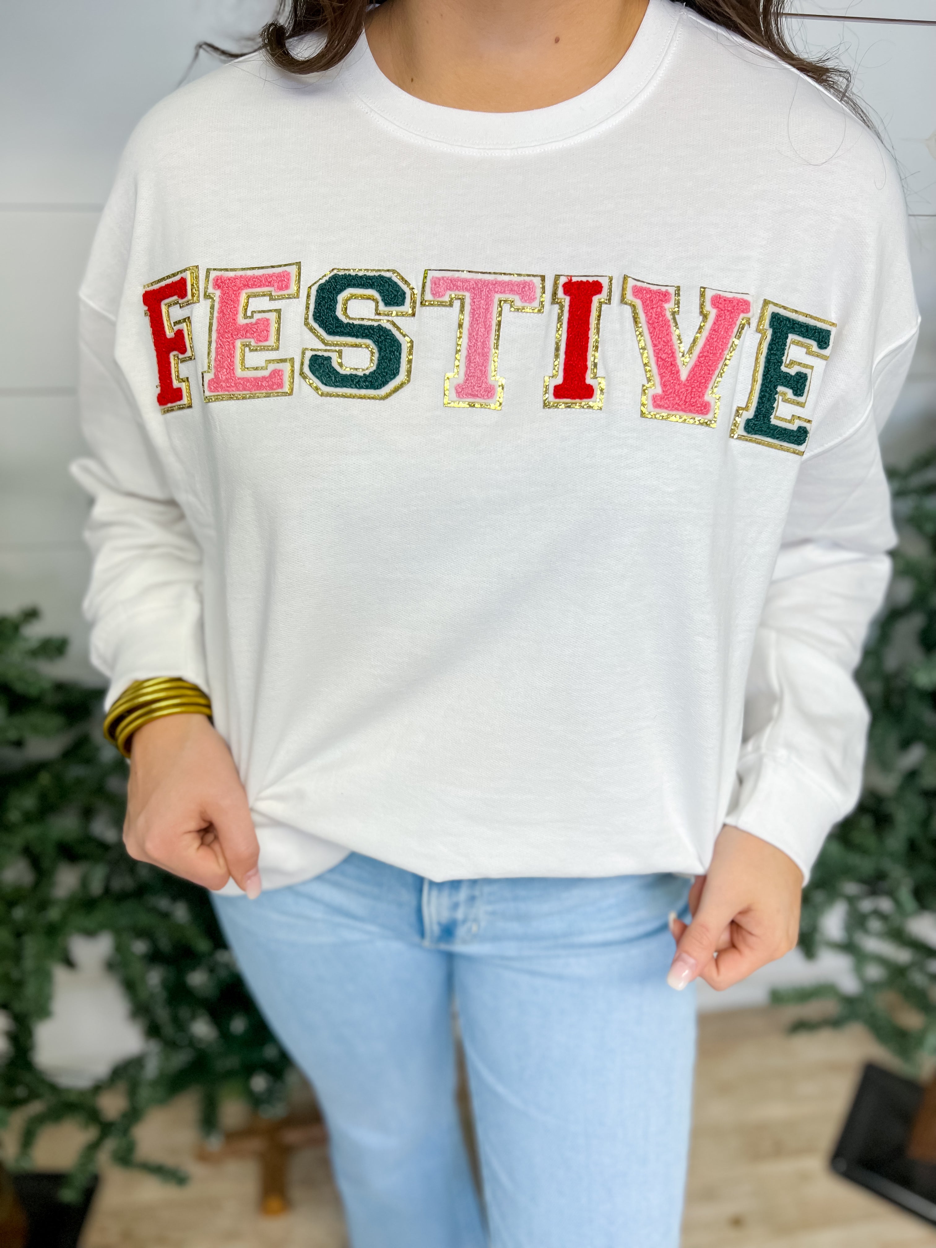 [Mud Pie] Holiday Patch Sweater