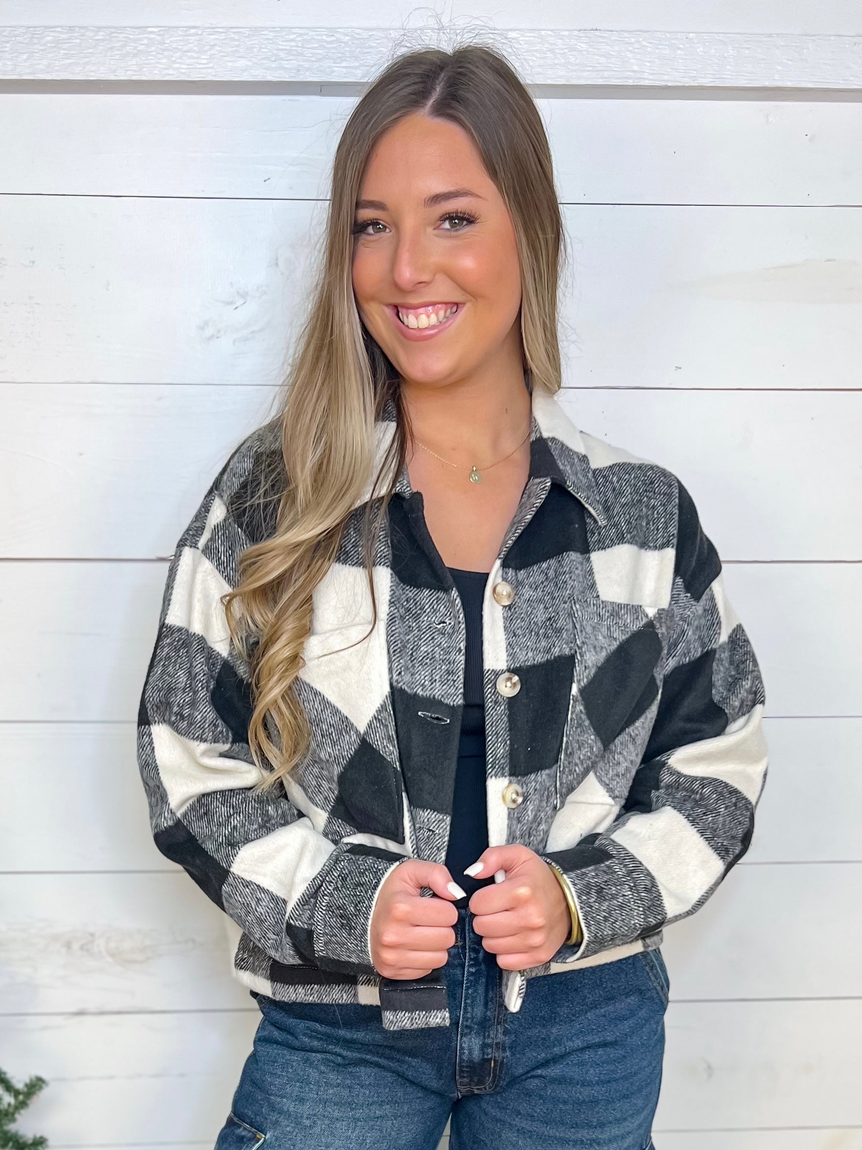 [Mud Pie] Maverick Plaid Jacket