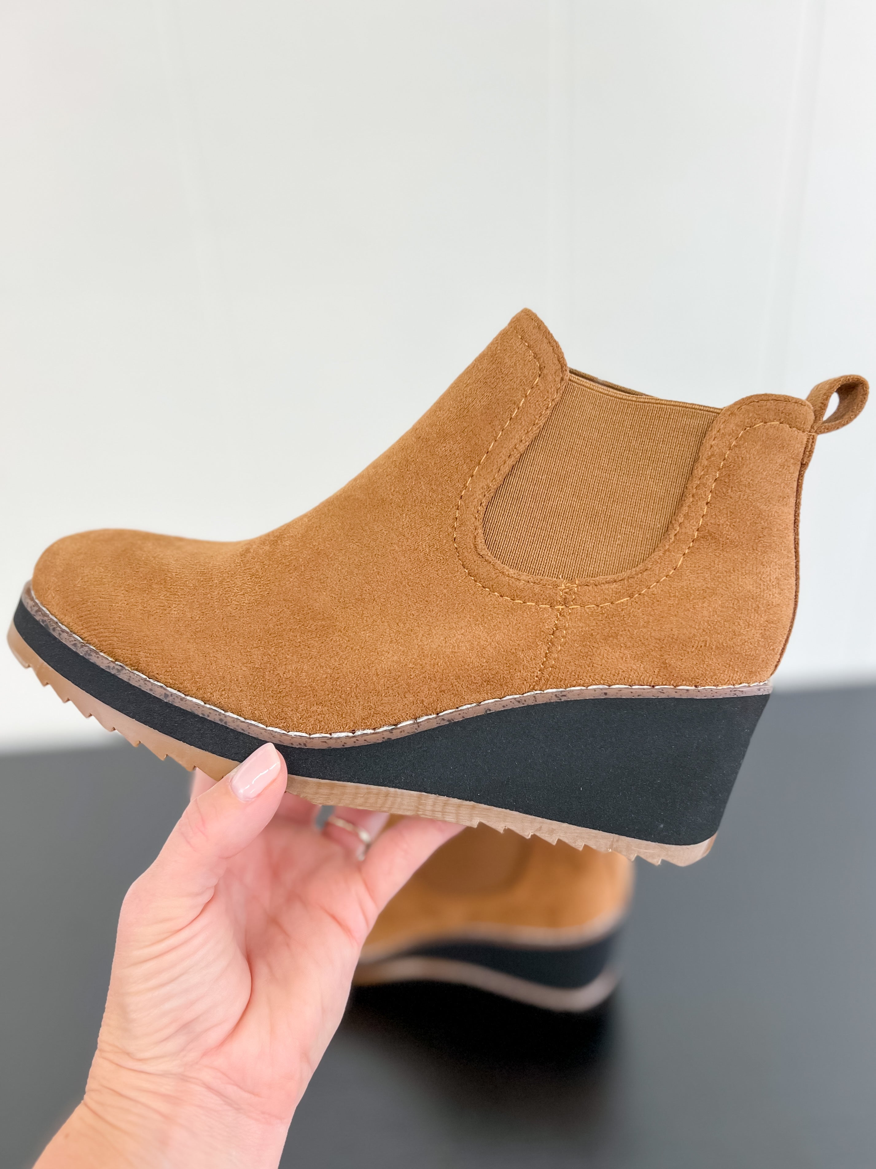 [Corky's] Love You Latte Suede Bootie