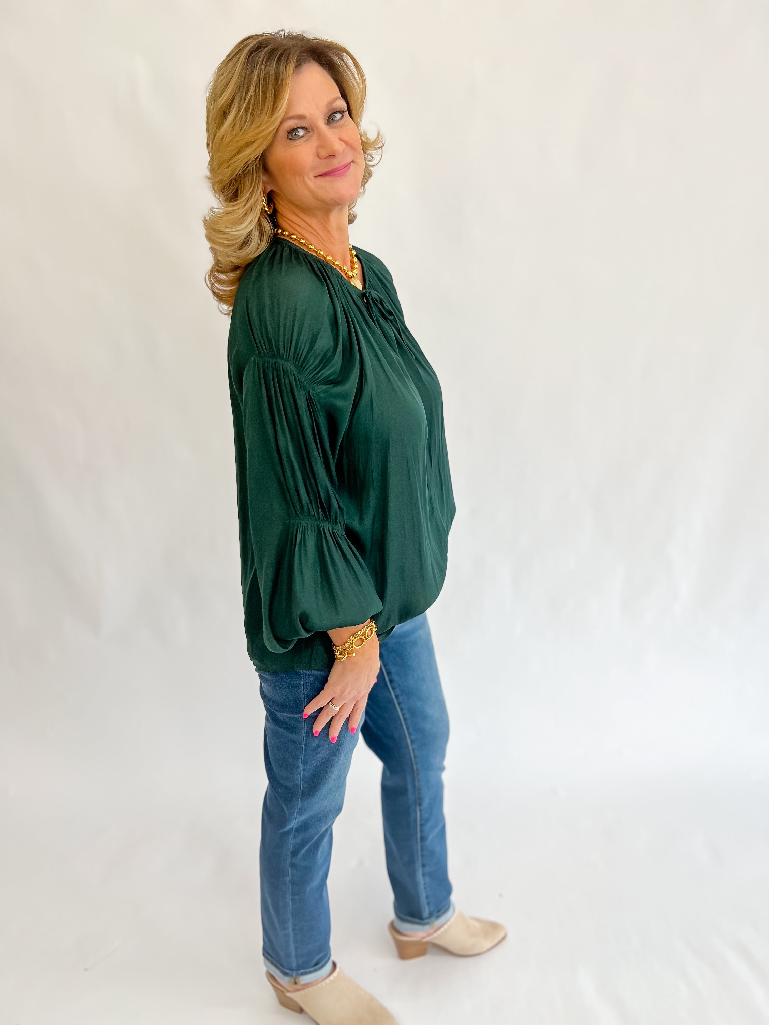 Pure Splendor Satin Blouse