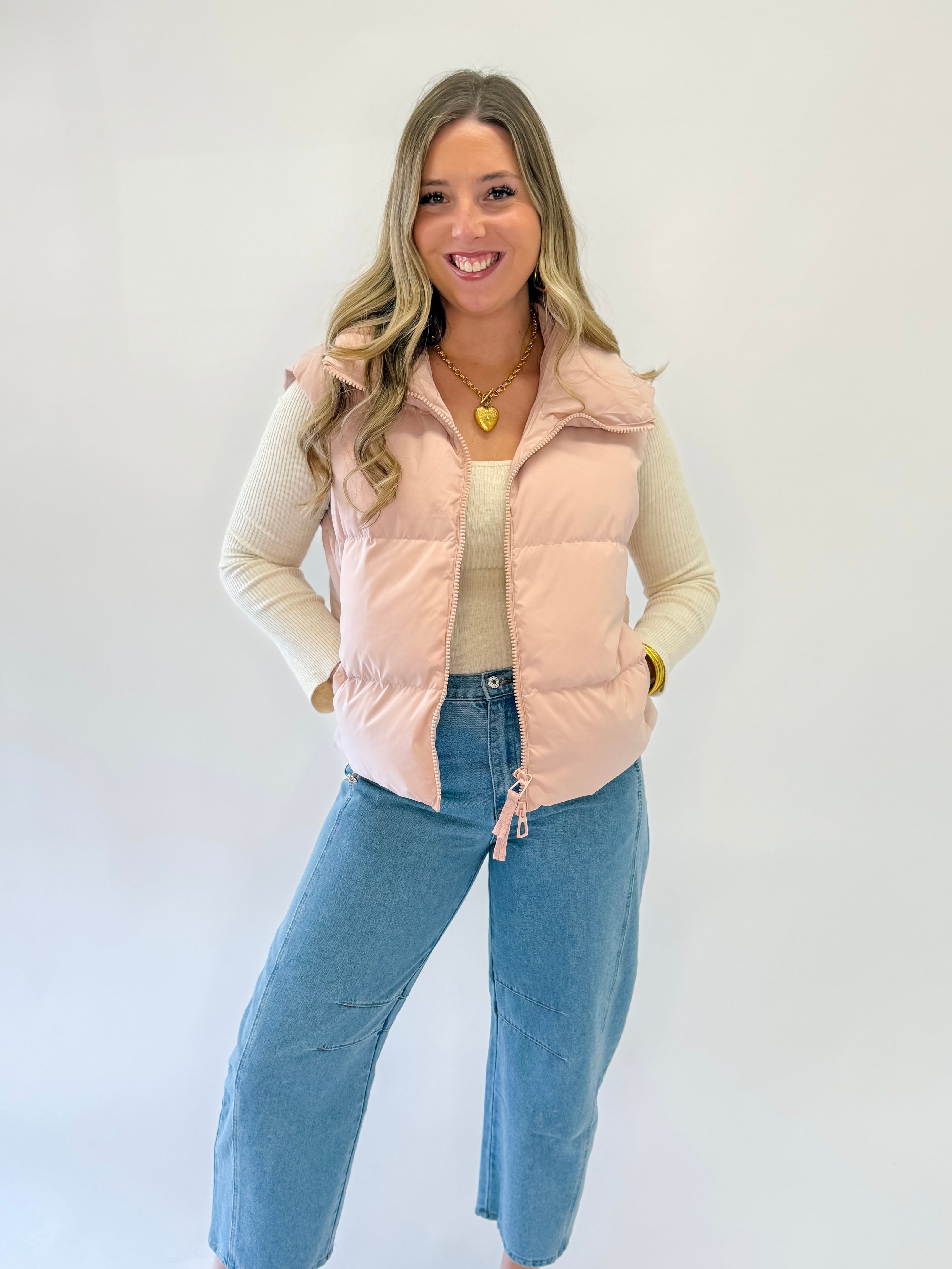 Jessica Down Filled Vest with Duo Zipper