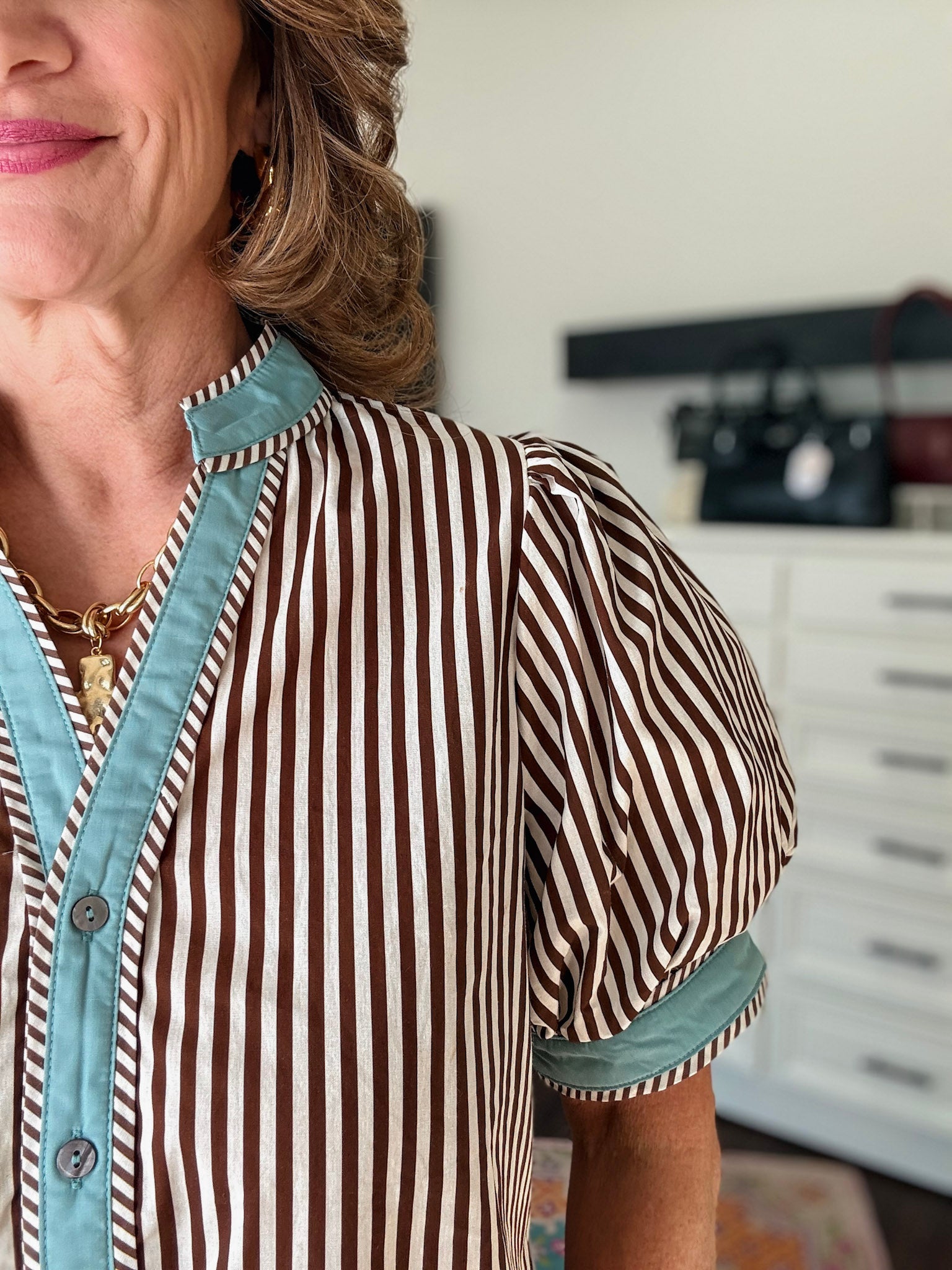 Brown Peppermint Top  - Brown