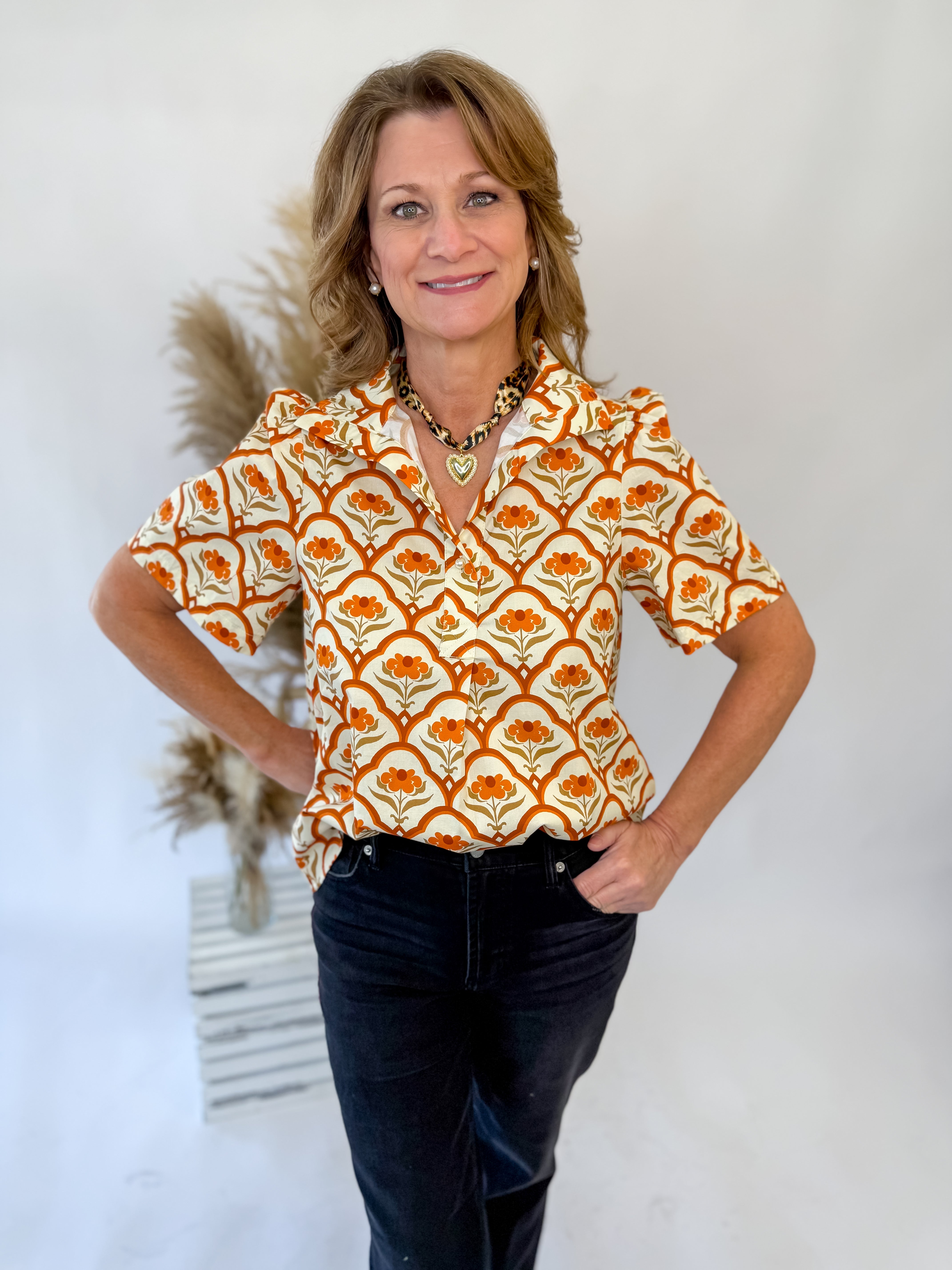 Sun-Kissed Petals Blouse