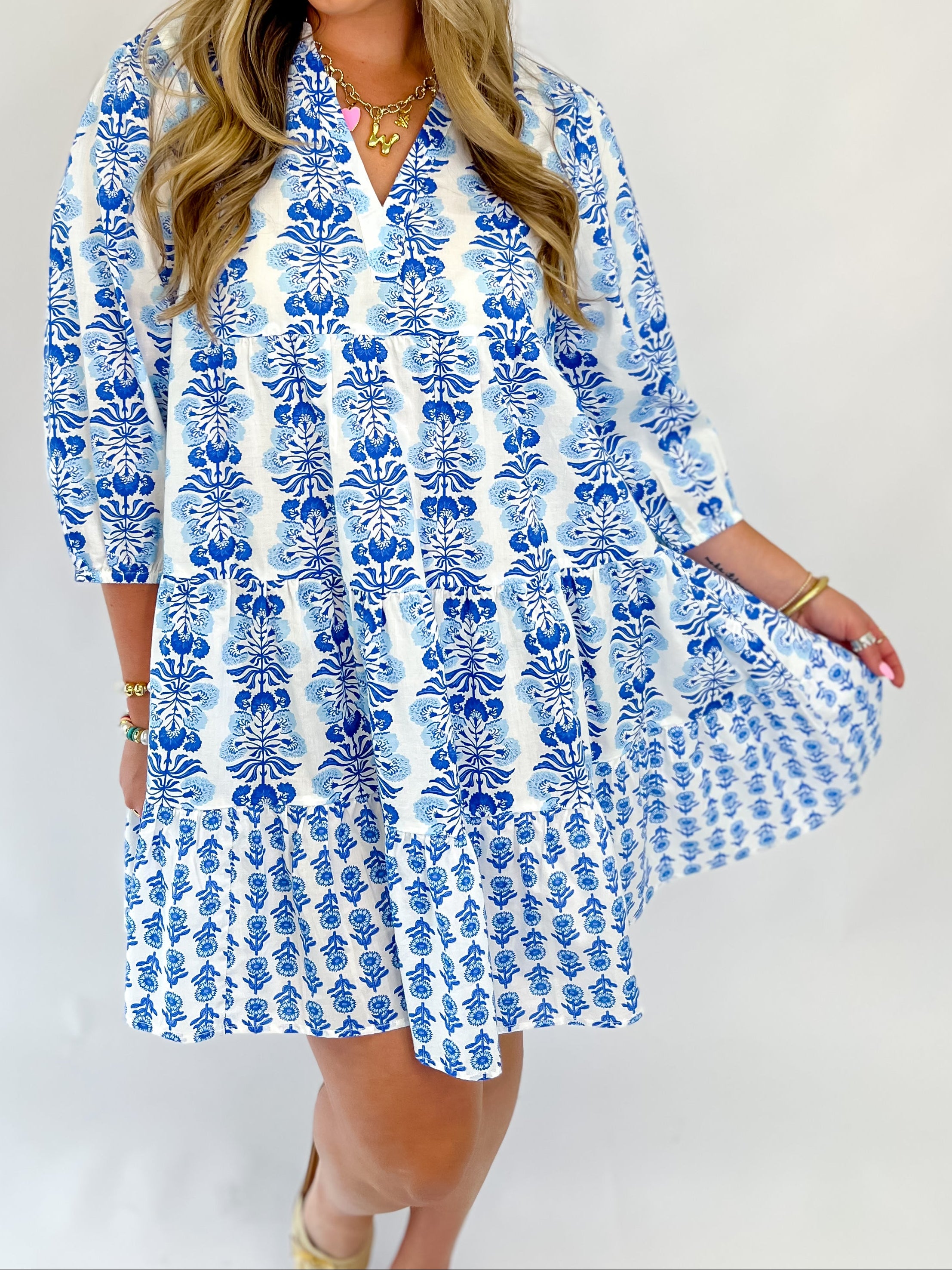 Pace Tunic Dress - Blue