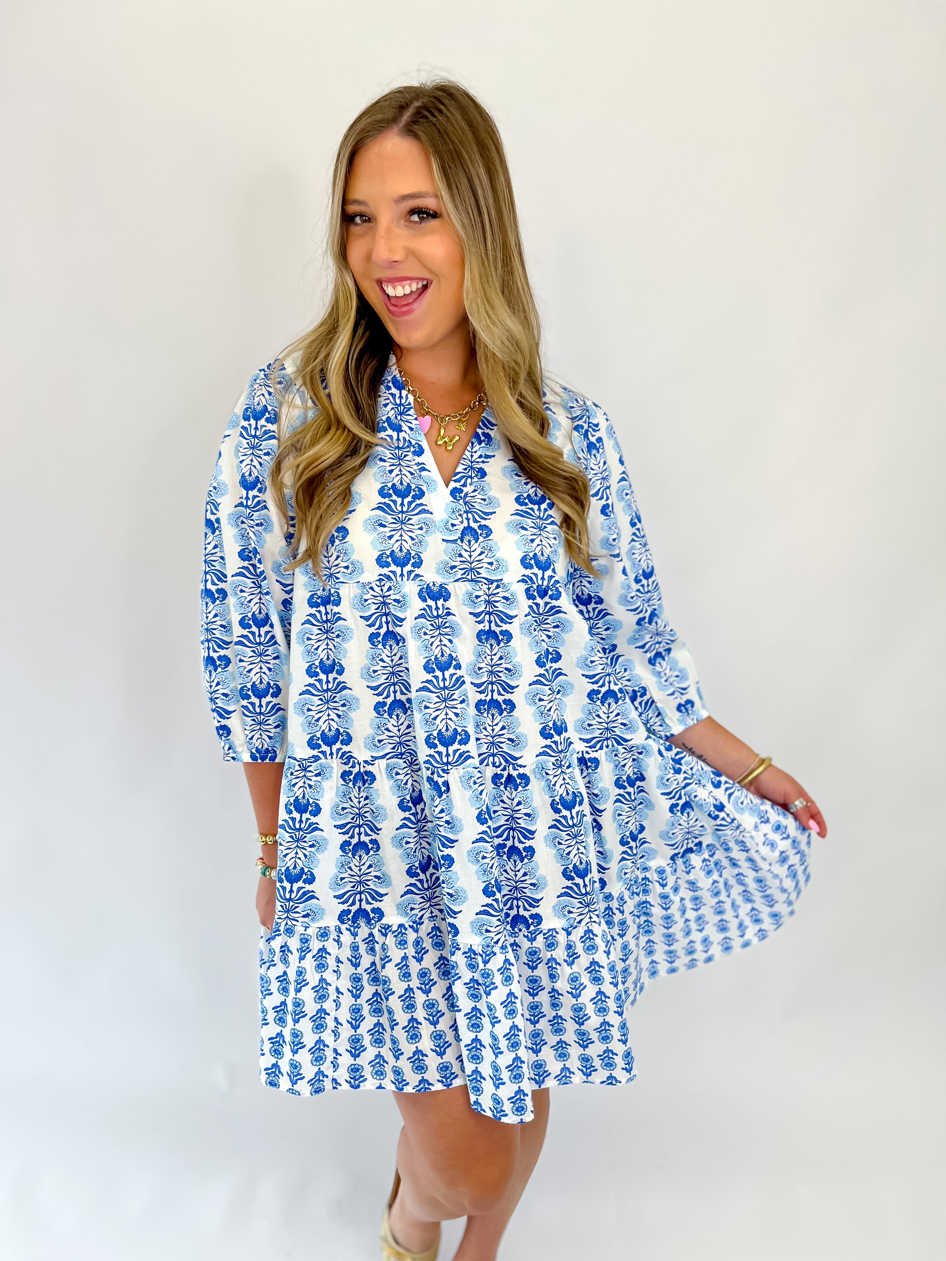 Pace Tunic Dress - Blue