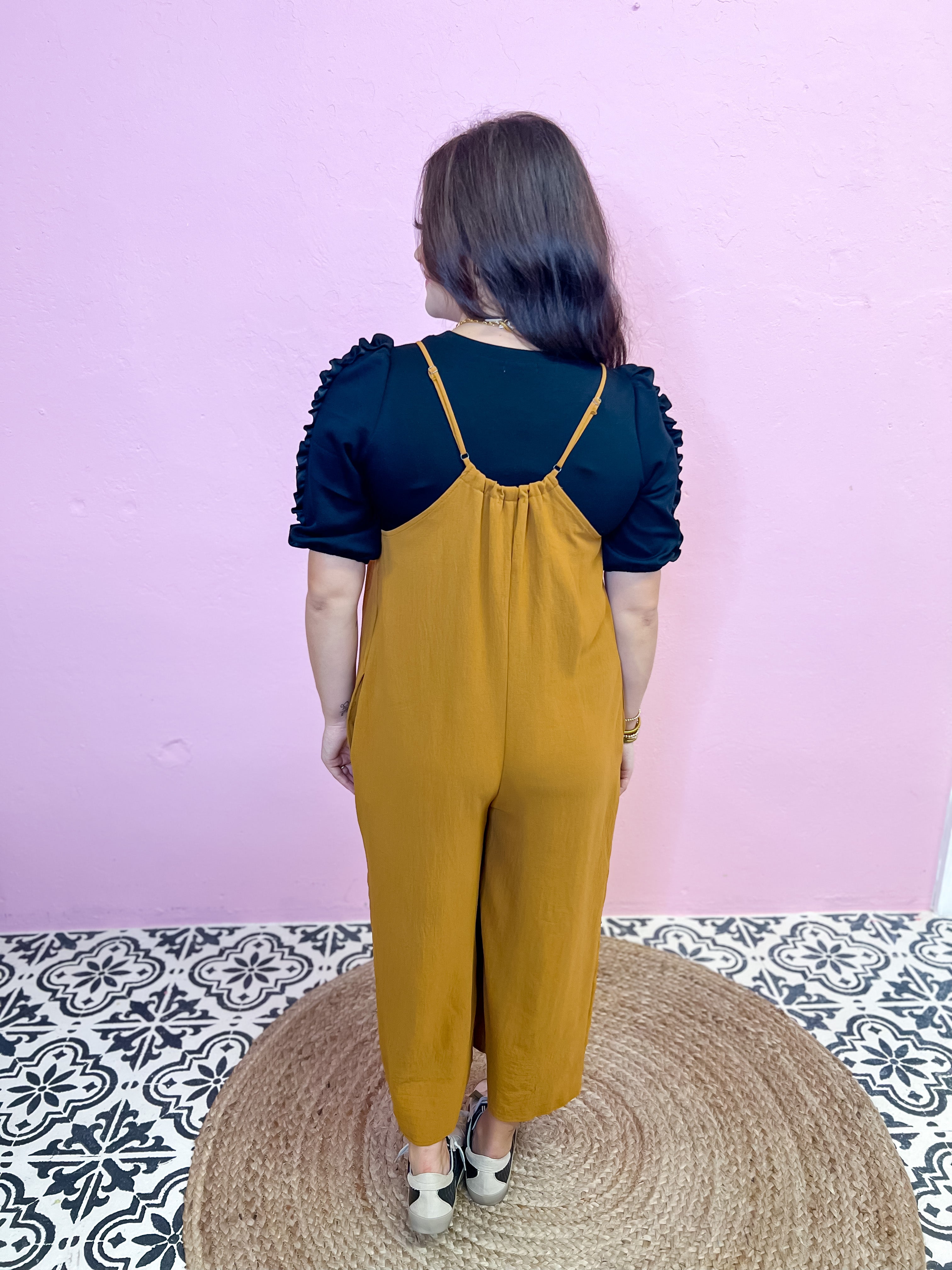 Easy To Go Out Jumpsuit-Spice
