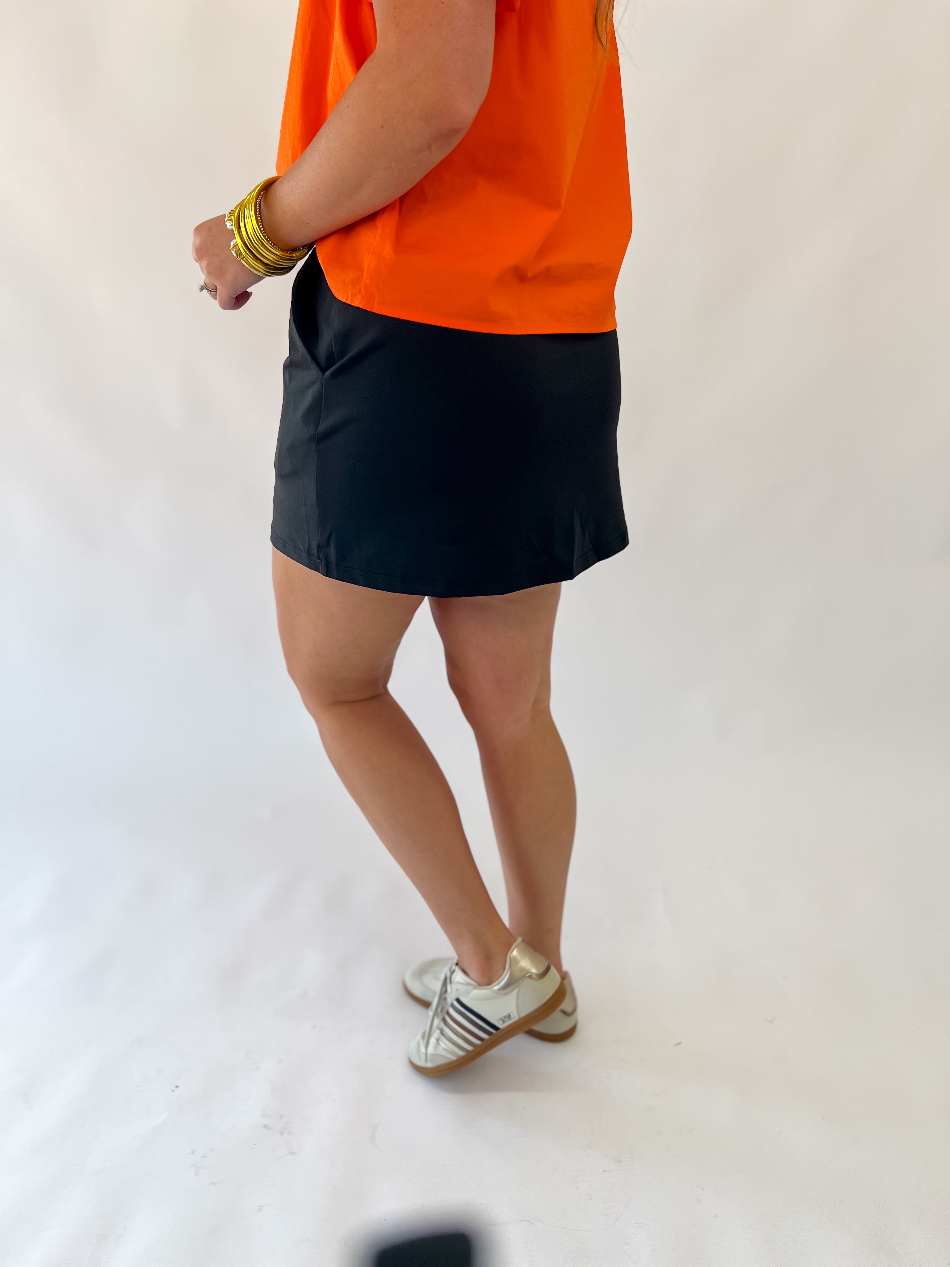 [Jess Lea] After Dark Black Skort