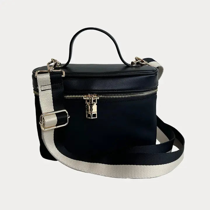 Jenna Nylon & Vegan Top Handle Crossbody
