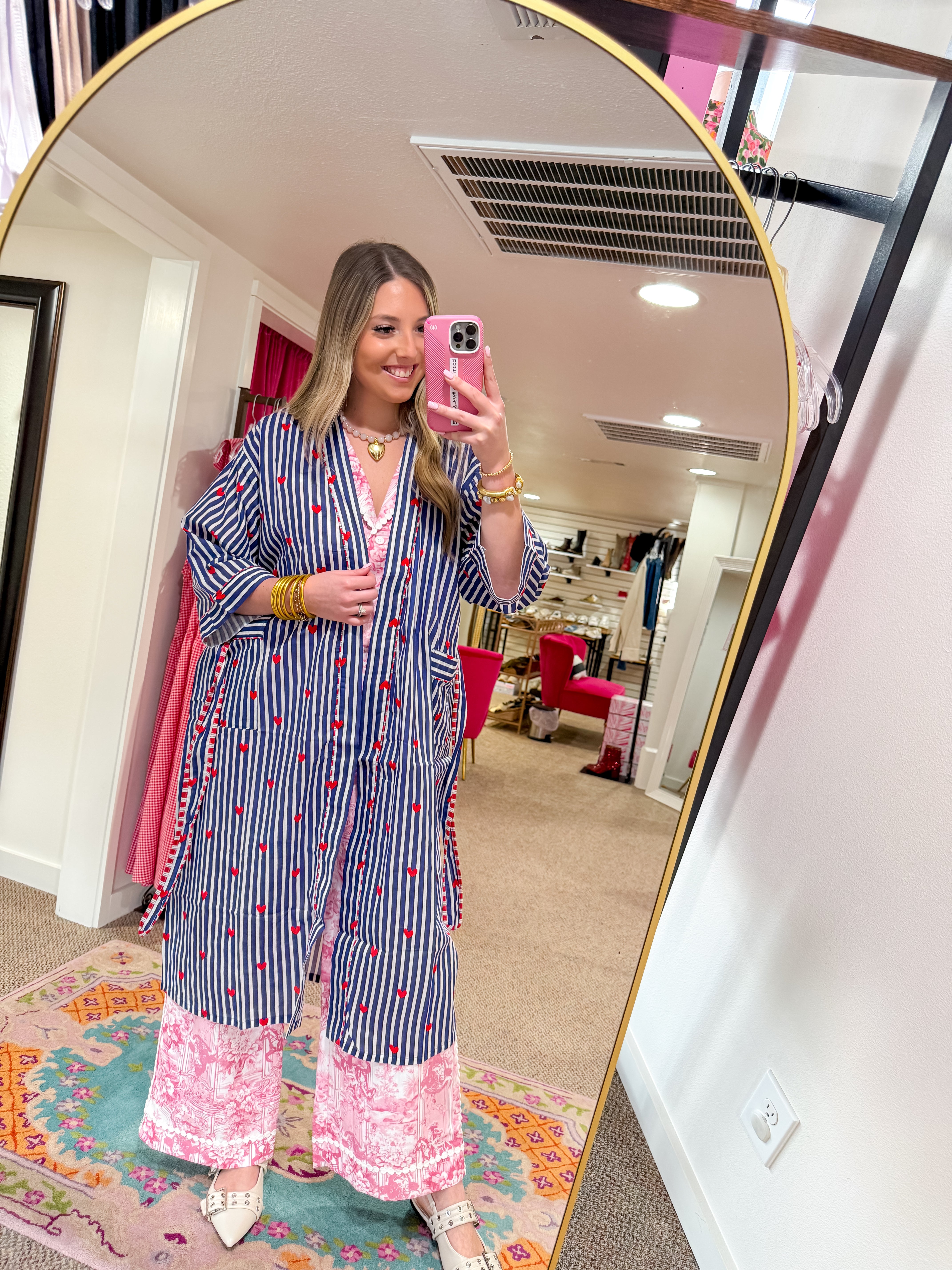 Love Lines Robe - Blue (One Size)