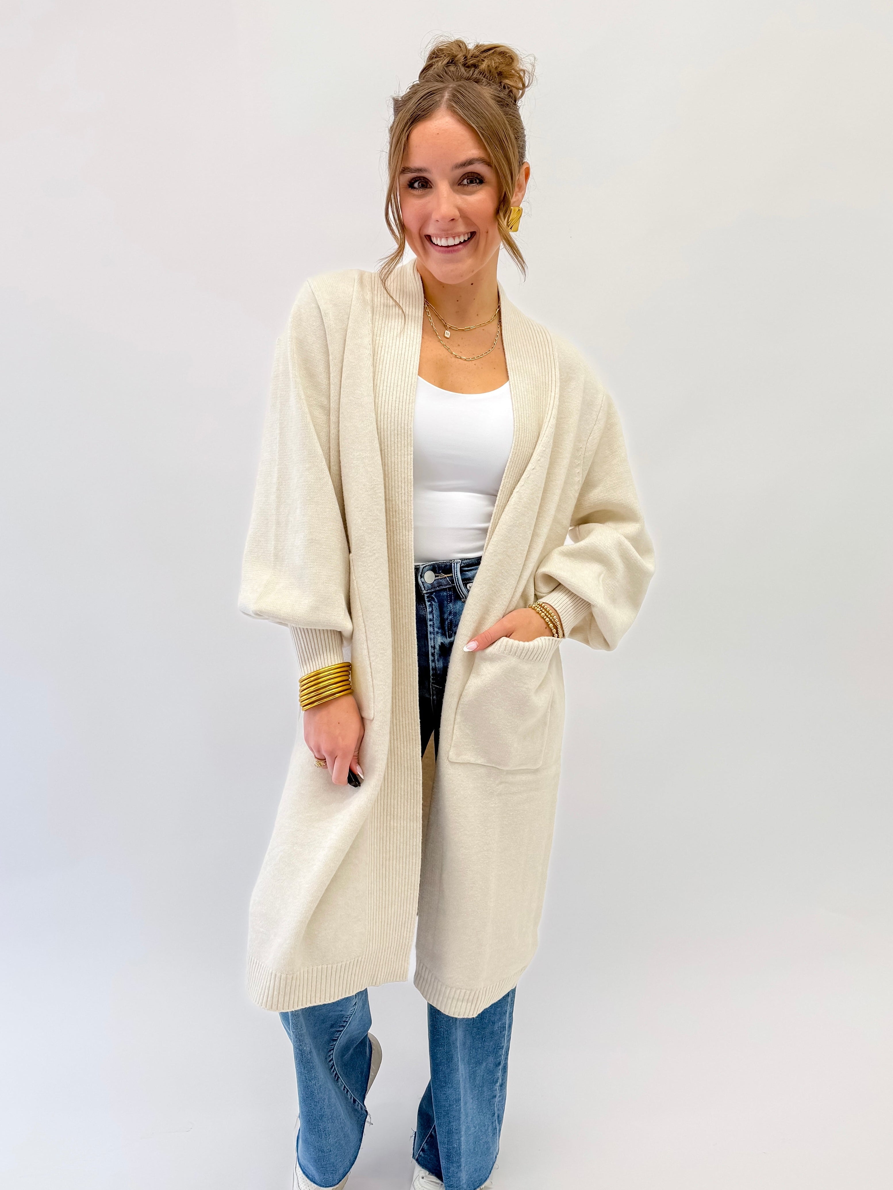 Luxe Volume Sleeve Cardigan