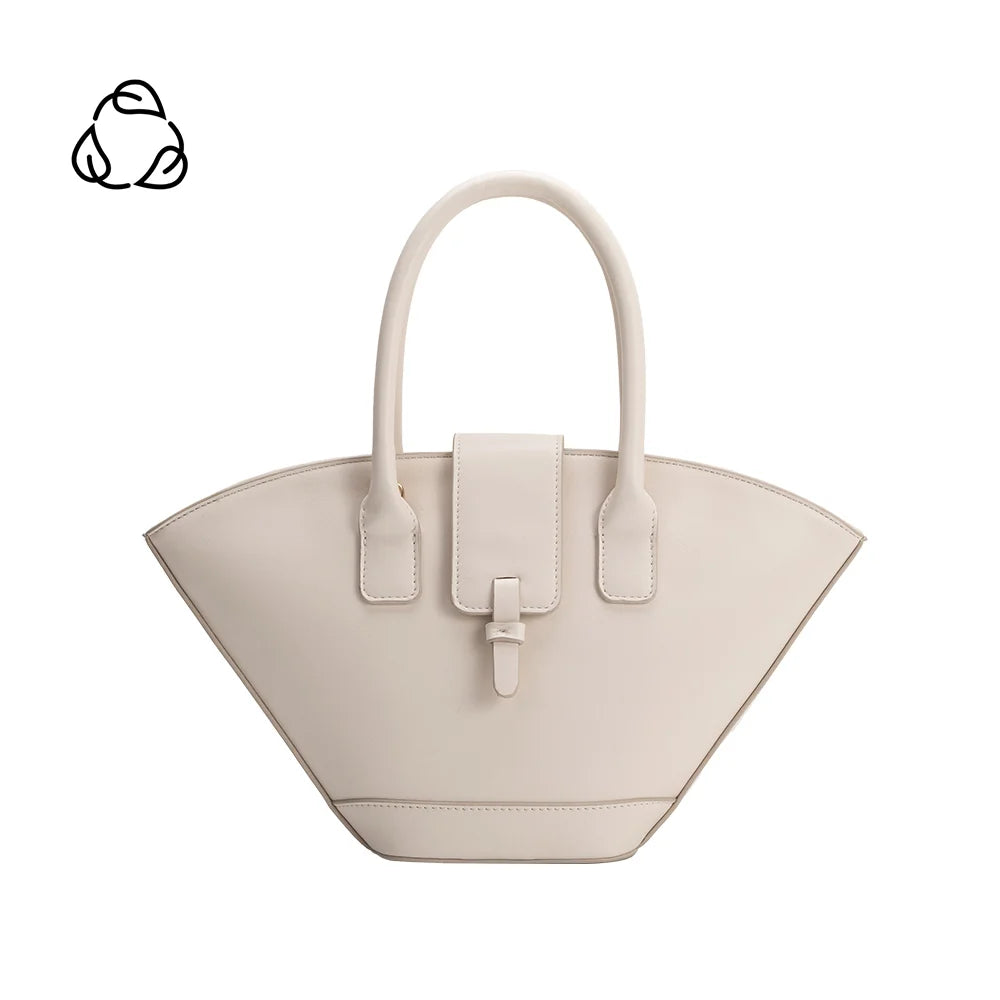 Violet Vegan Leather Crossbody-Ivory
