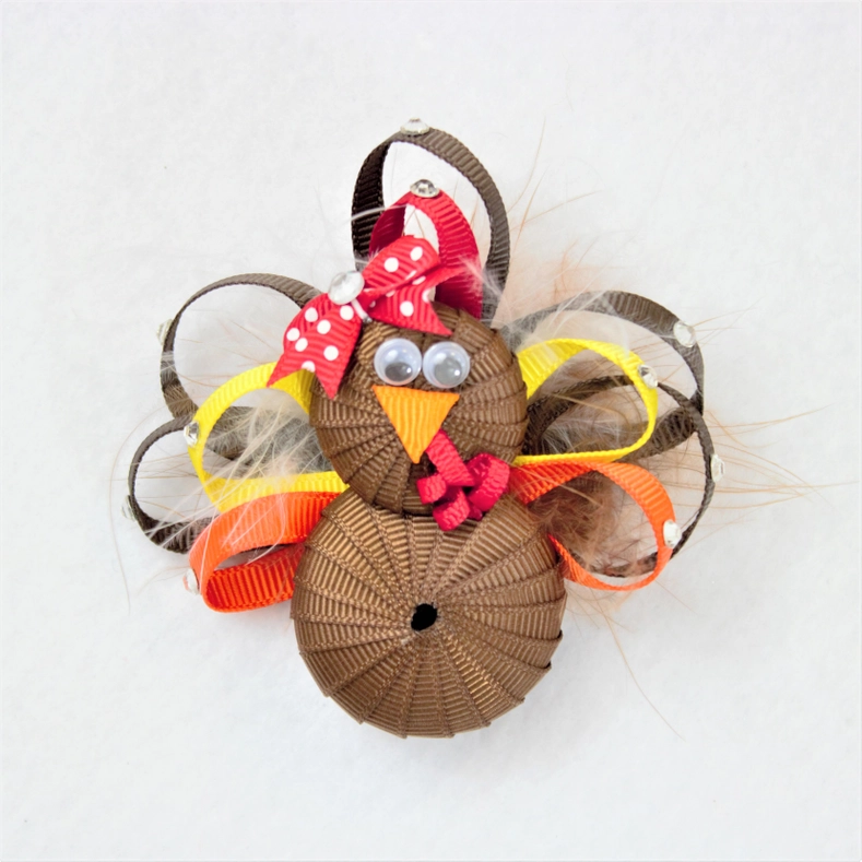 {Beyond Creations} Fall Turkey Clip Bow