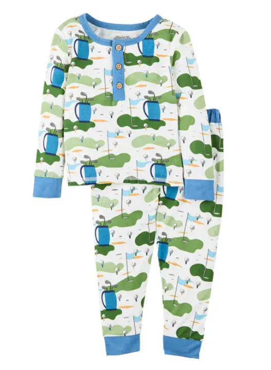 [Mud Pie] Golf Toddler Pajamas