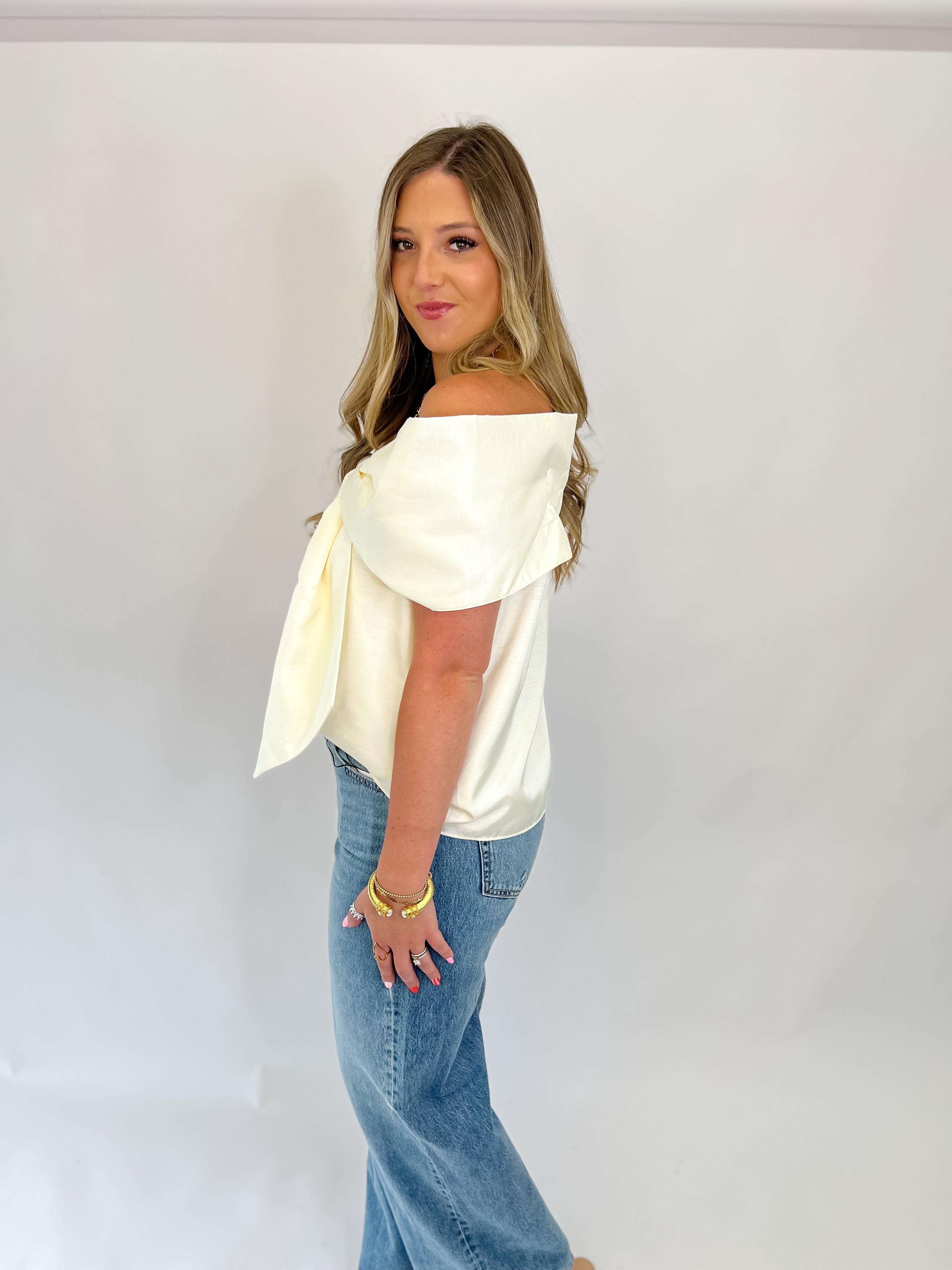 Trendy Big Bow Top