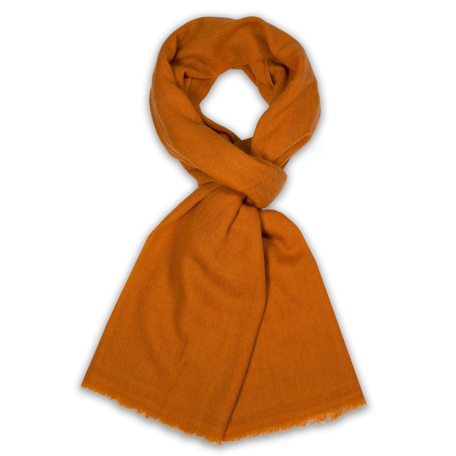 Color Cashmere scarf- Orange