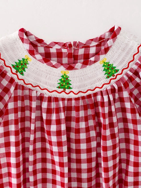 Christmas Tree Girls Romper