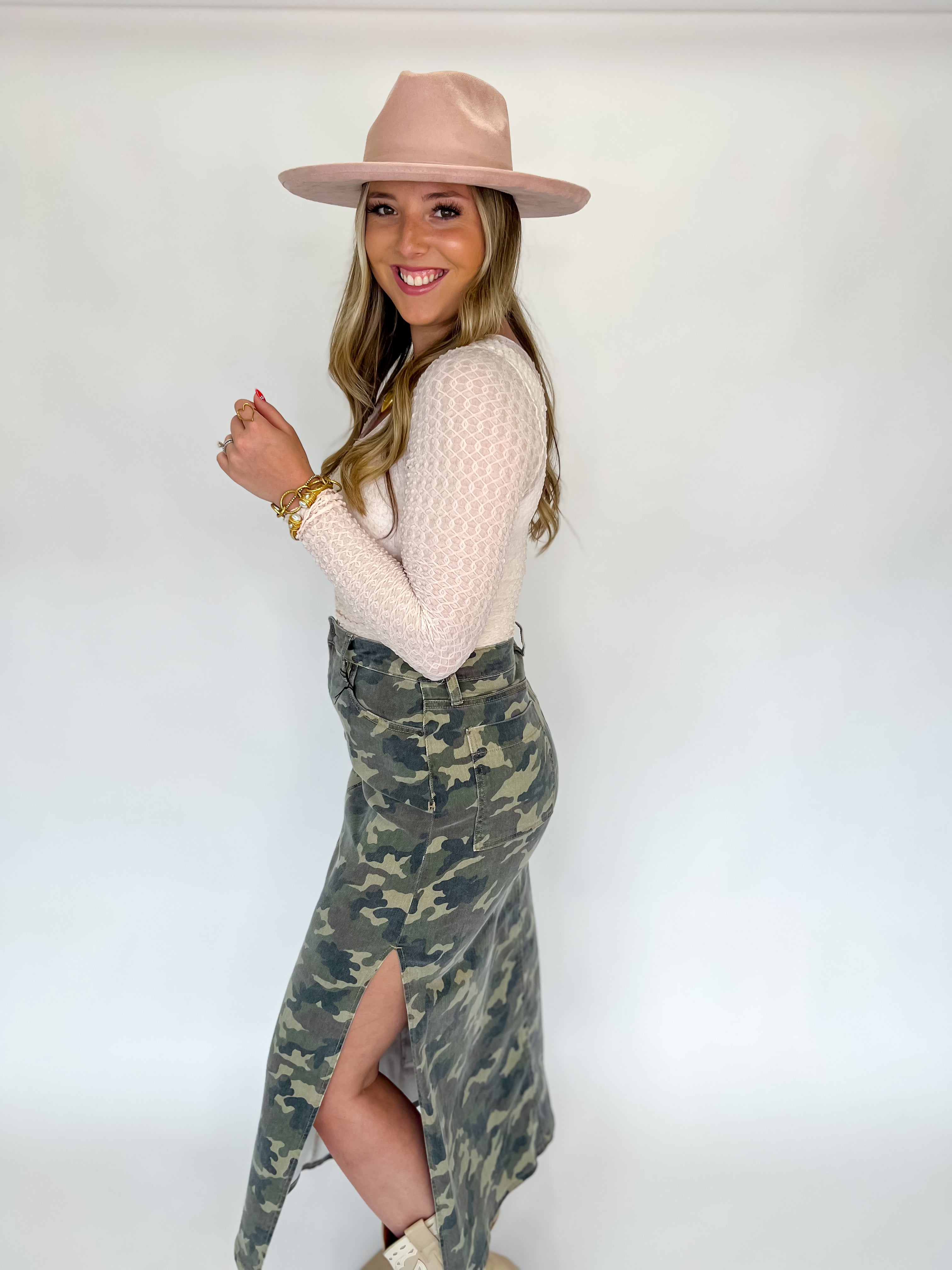 The Remy Ruched Textured Top