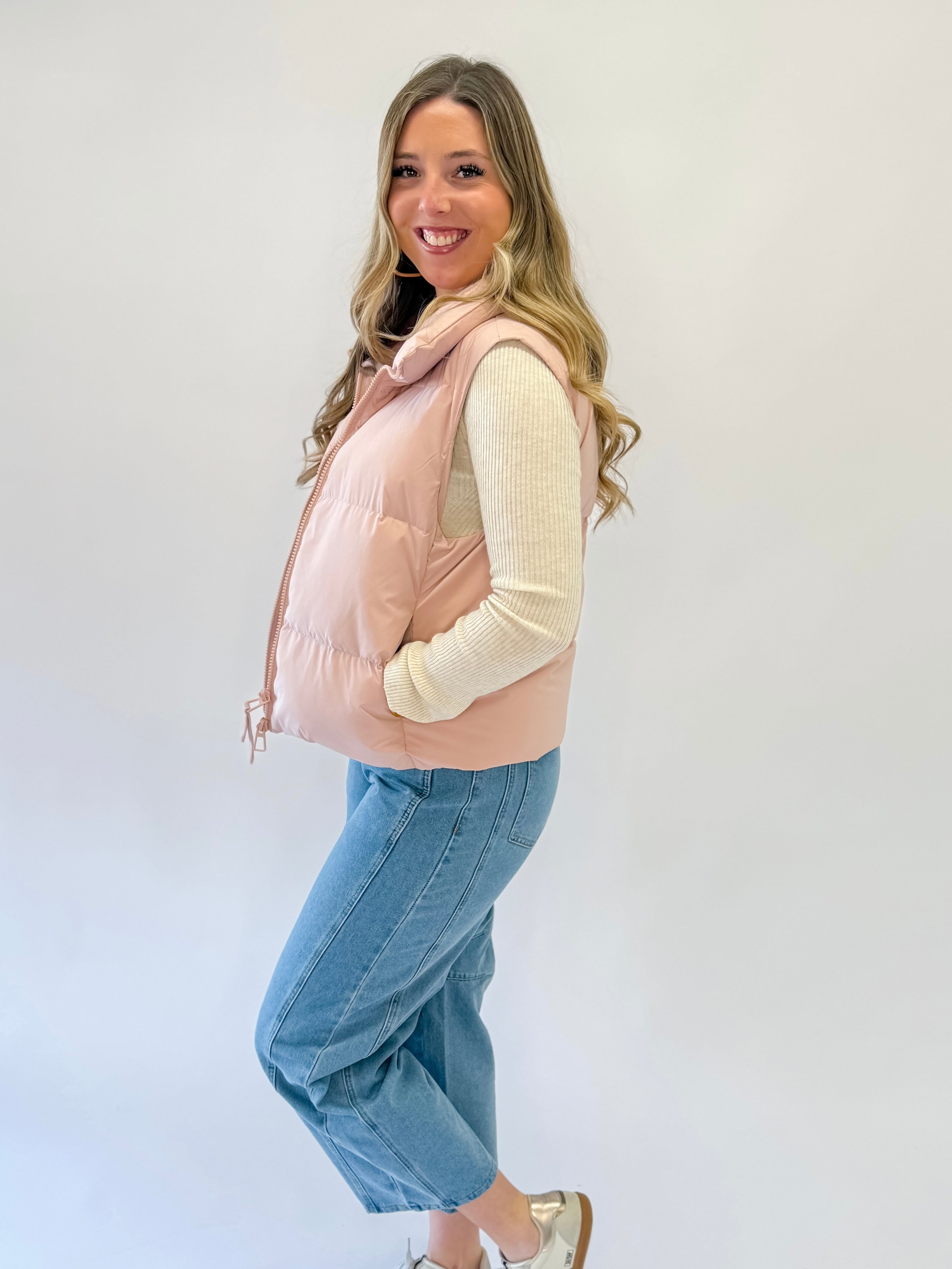 Jessica Down Filled Vest with Duo Zipper