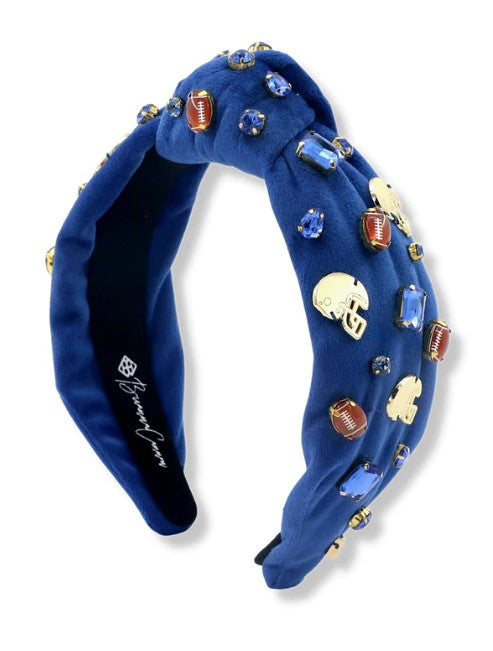 Fan Gear Football Headband-Blue